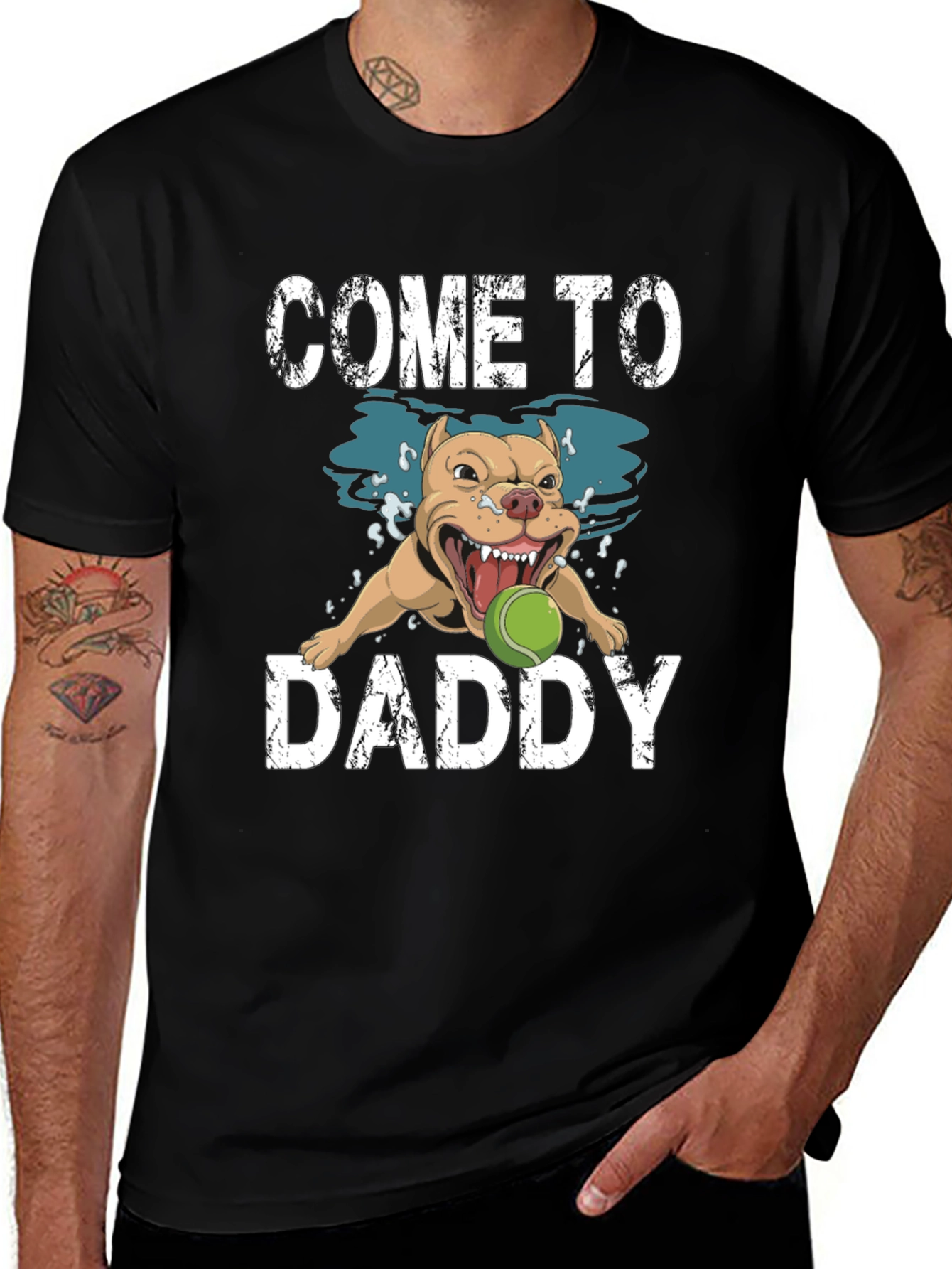 Come to Daddy Dog Graphic T-Shirt