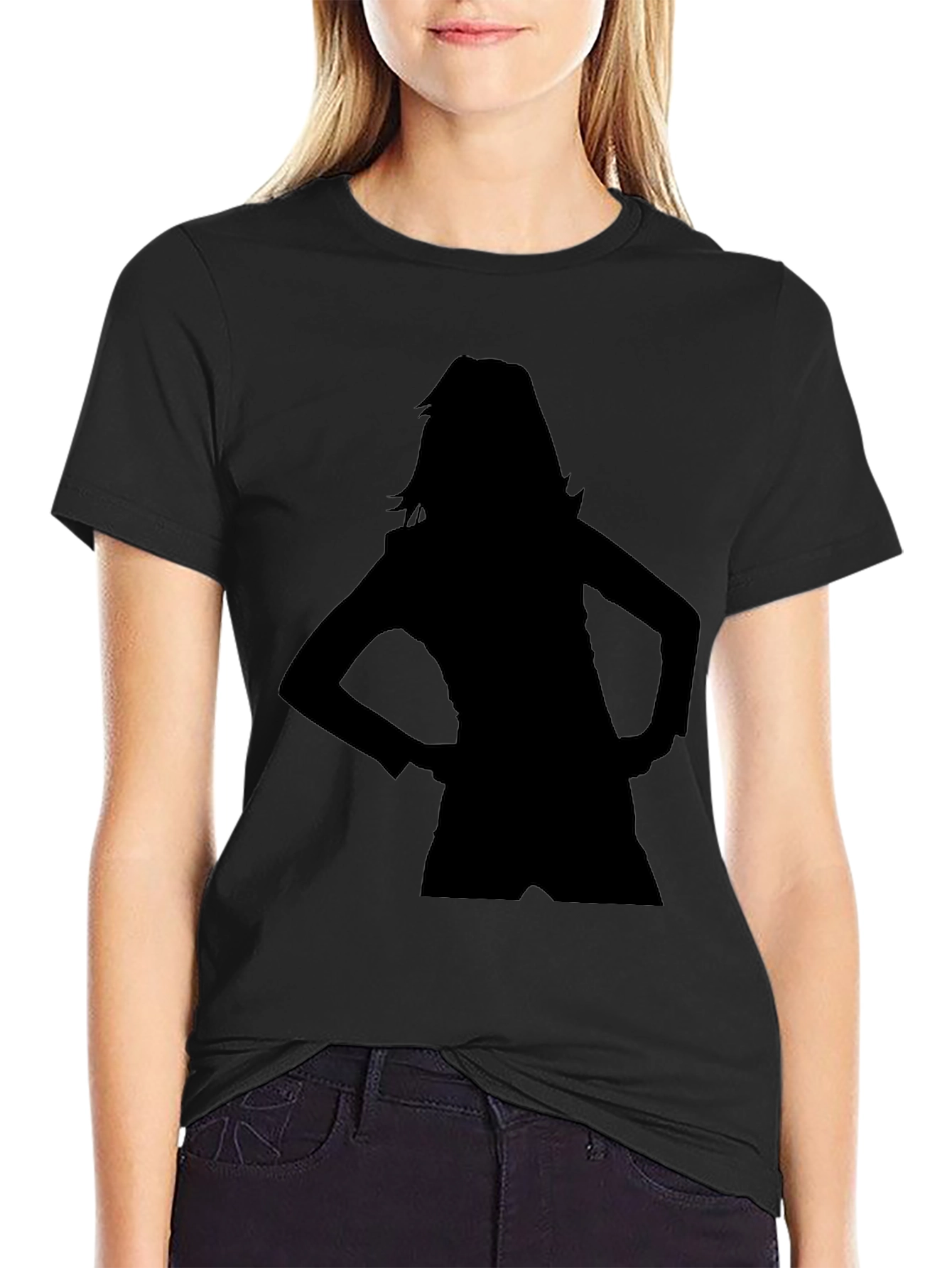Silhouette Graphic T-Shirt - Black