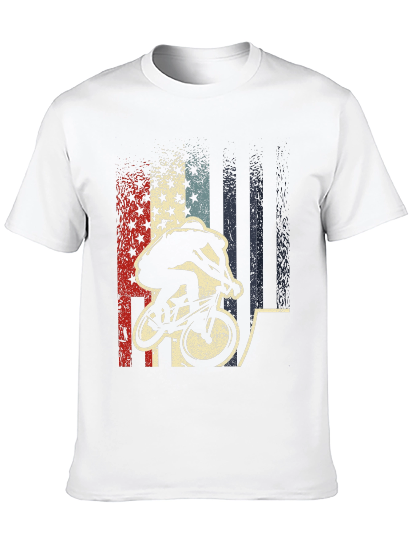 Patriotic BMX Rider Graphic Tee