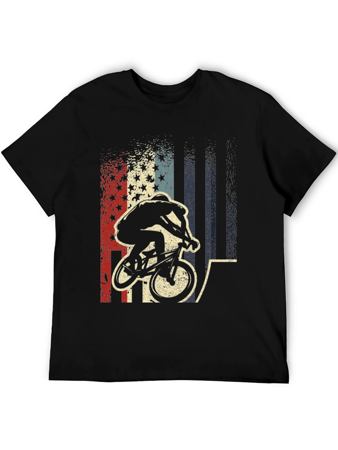 Patriotic BMX Rider Graphic Tee