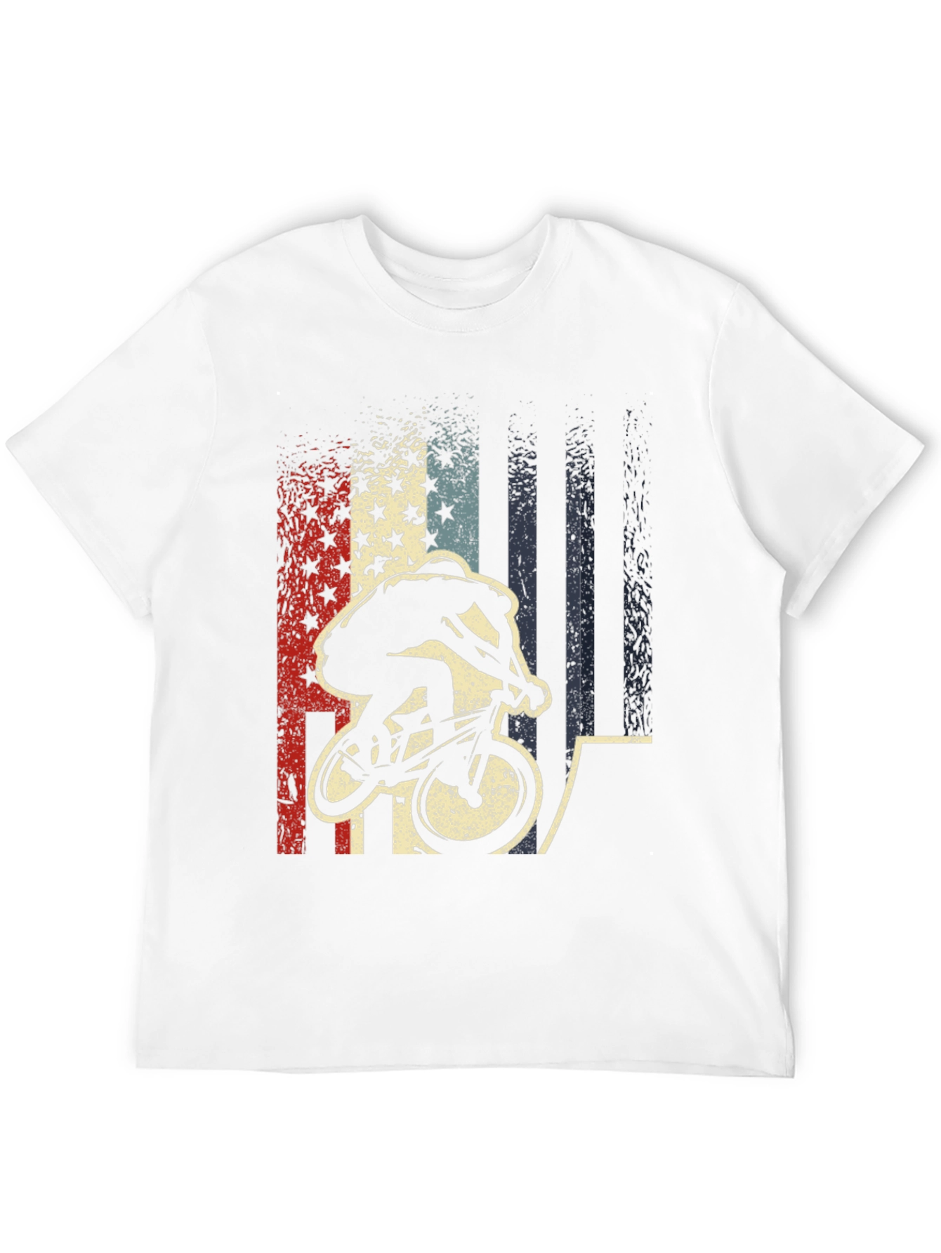 Patriotic BMX Rider Graphic Tee