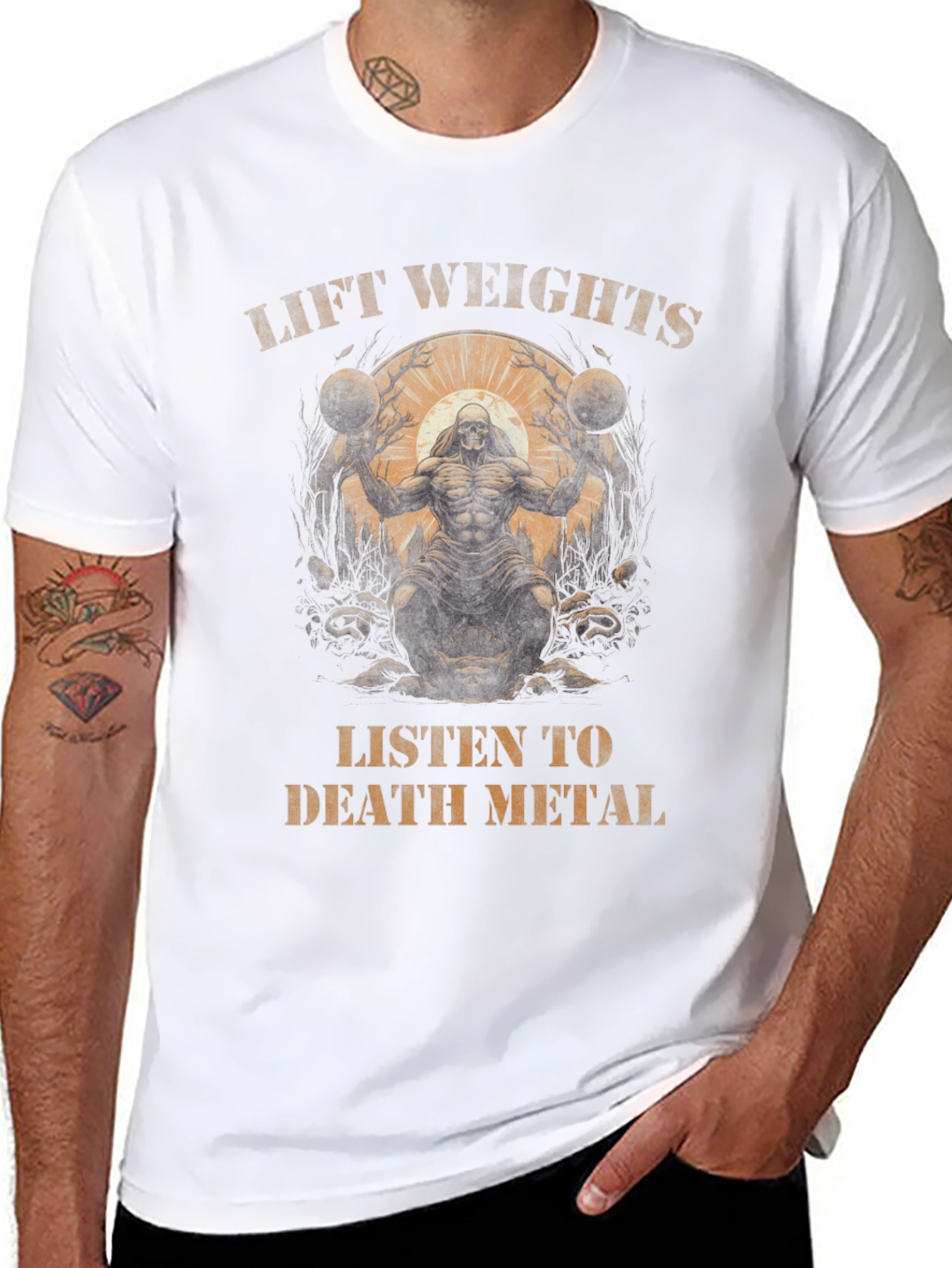 Lift Weights Death Metal Graphic Tee