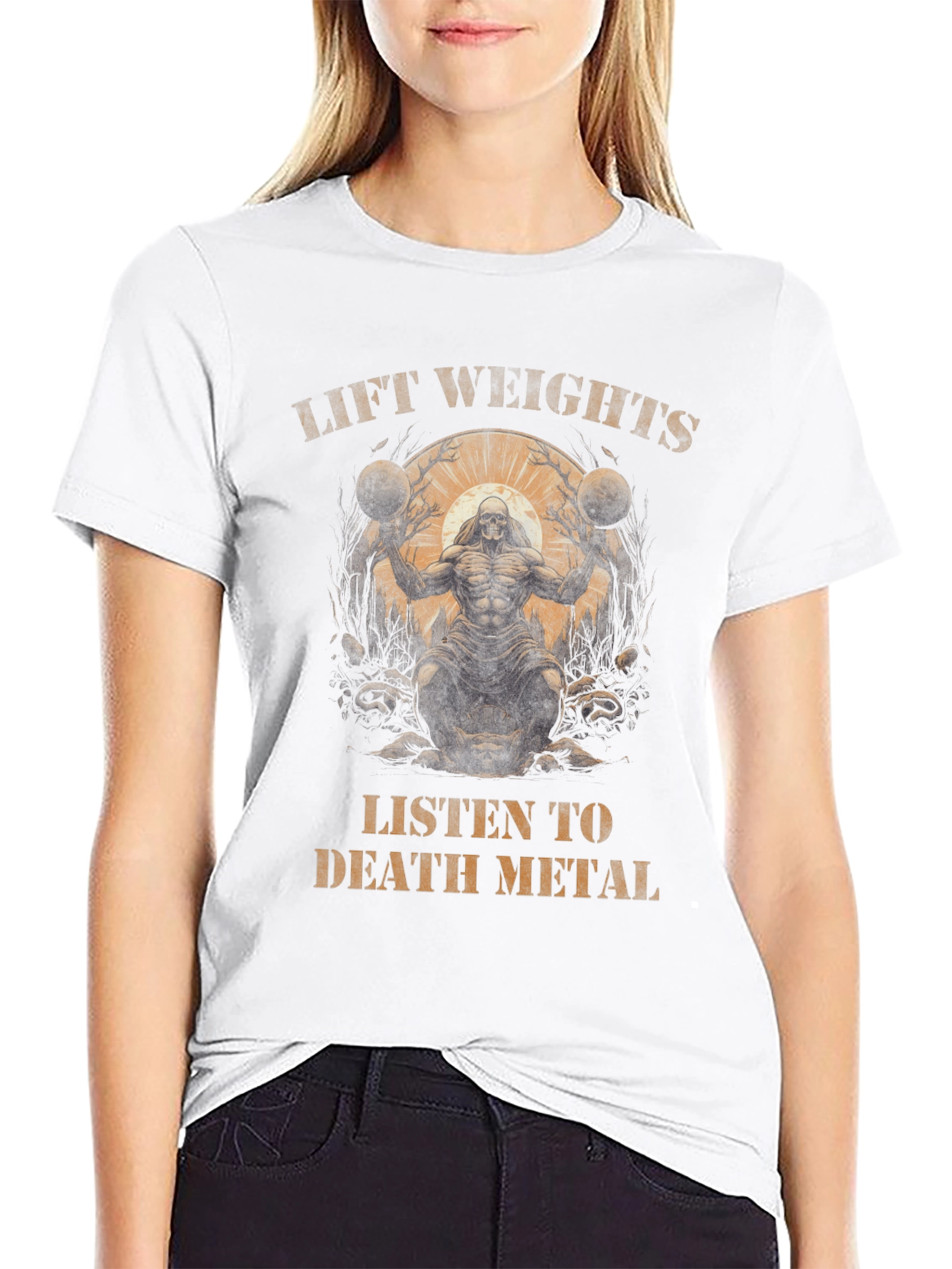 Lift Weights Death Metal Graphic Tee
