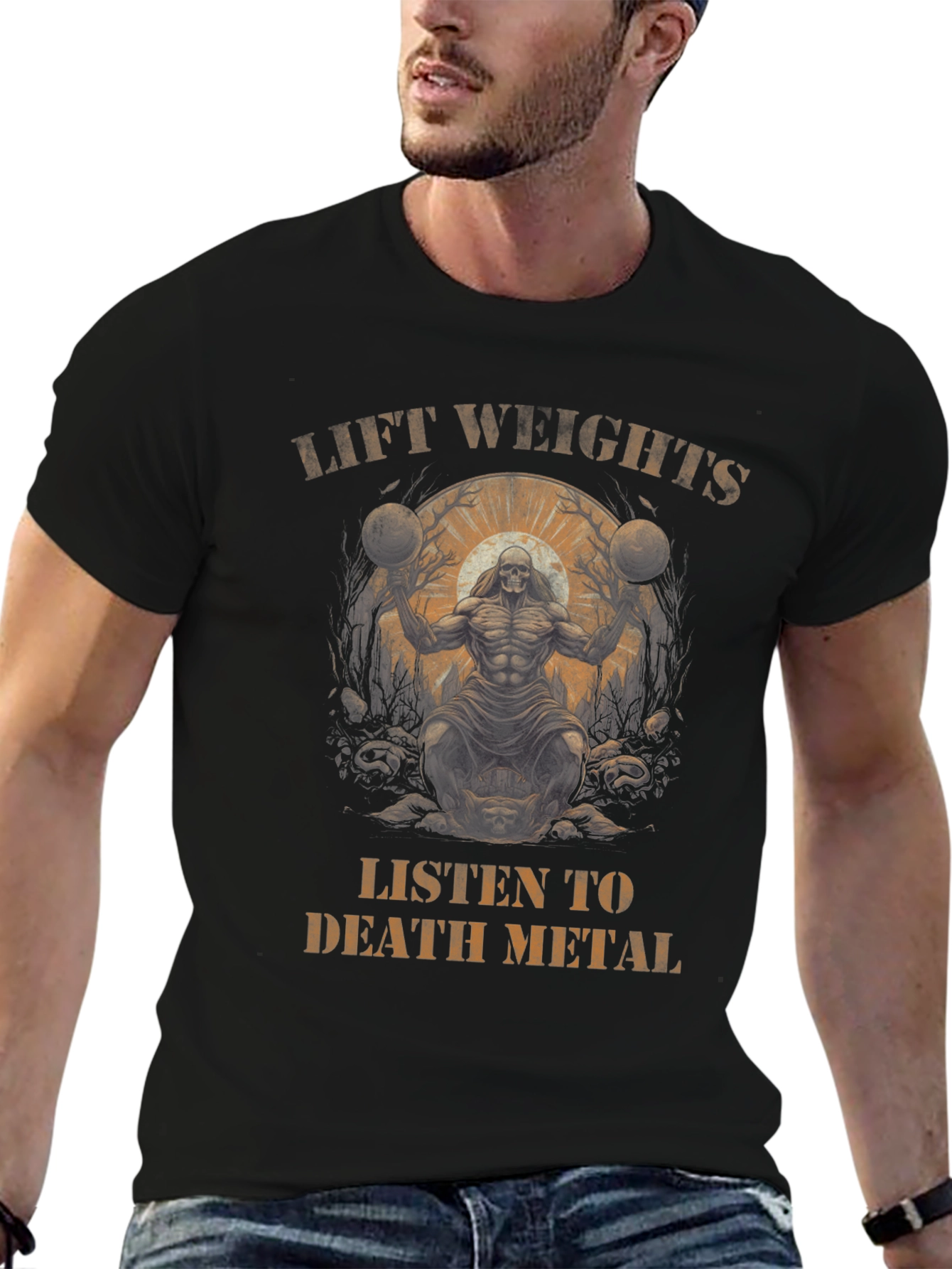 Lift Weights Death Metal Graphic Tee
