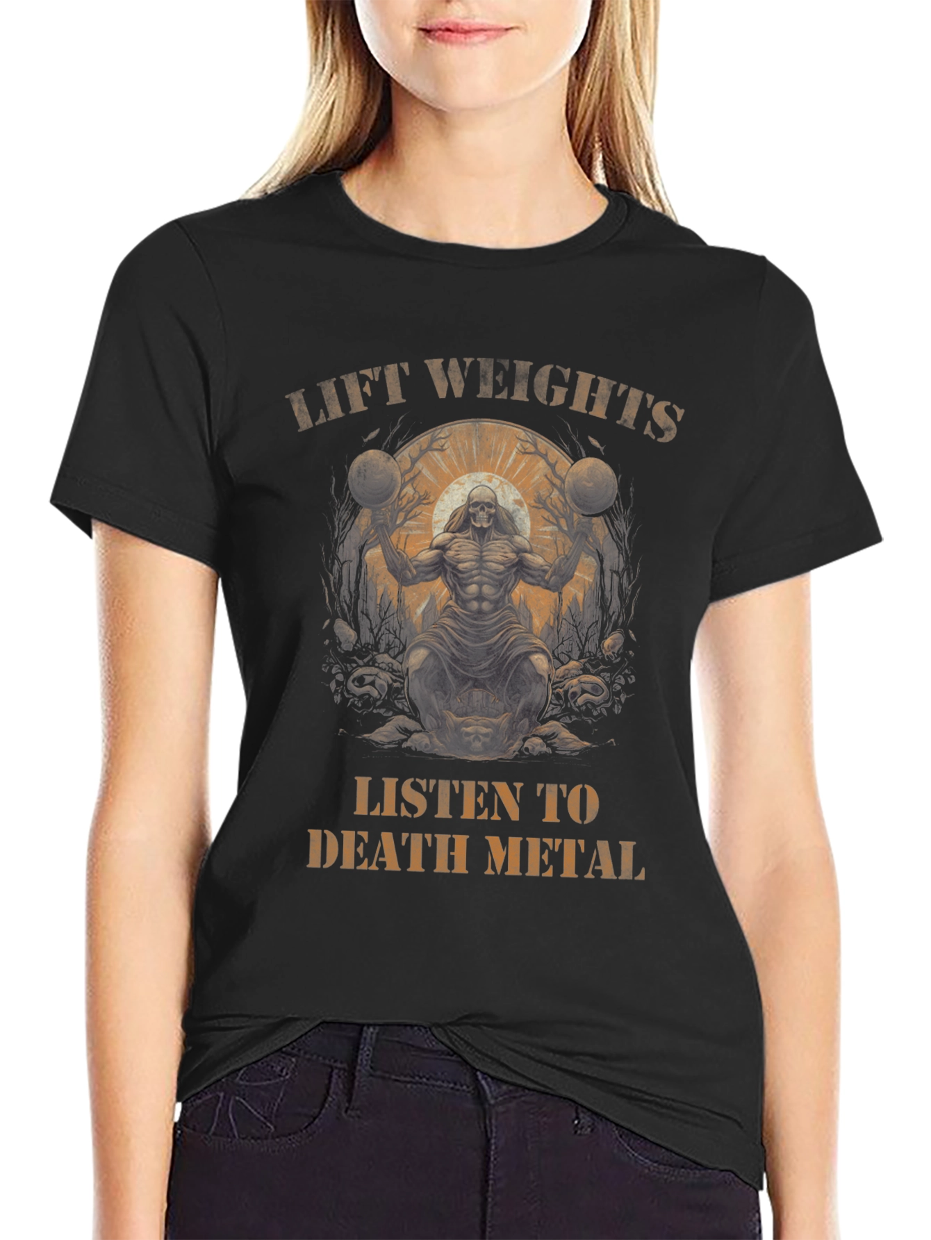 Lift Weights Death Metal Graphic Tee