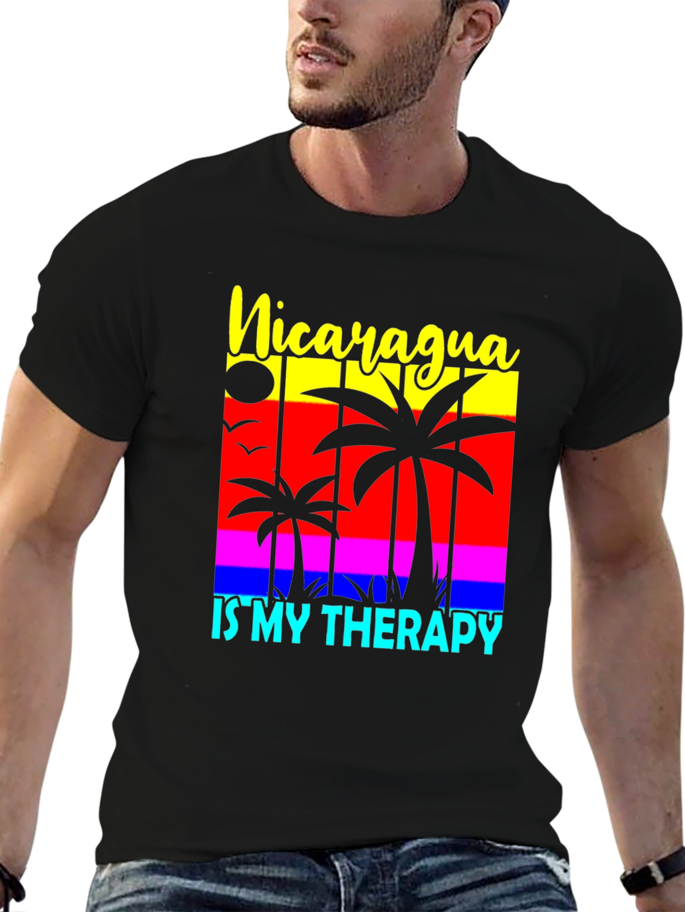 Nicaragua Is My Therapy Graphic Tee