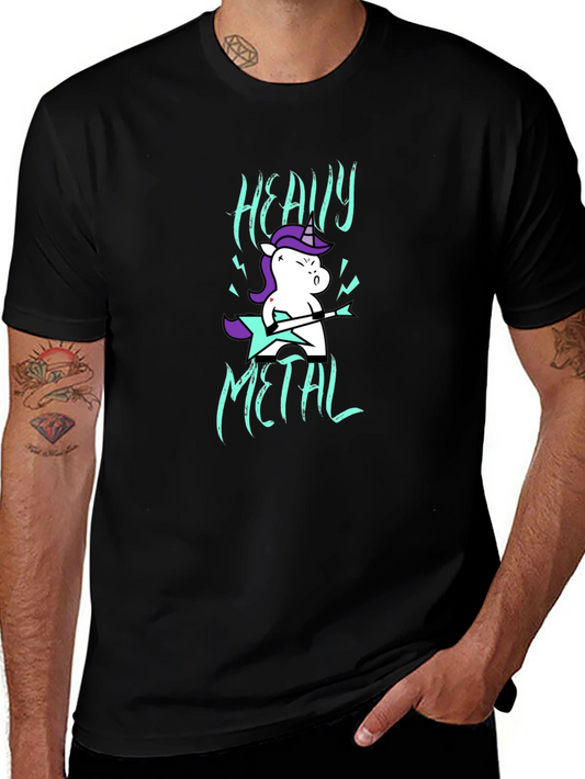 Heavy Metal Unicorn Graphic T-Shirt