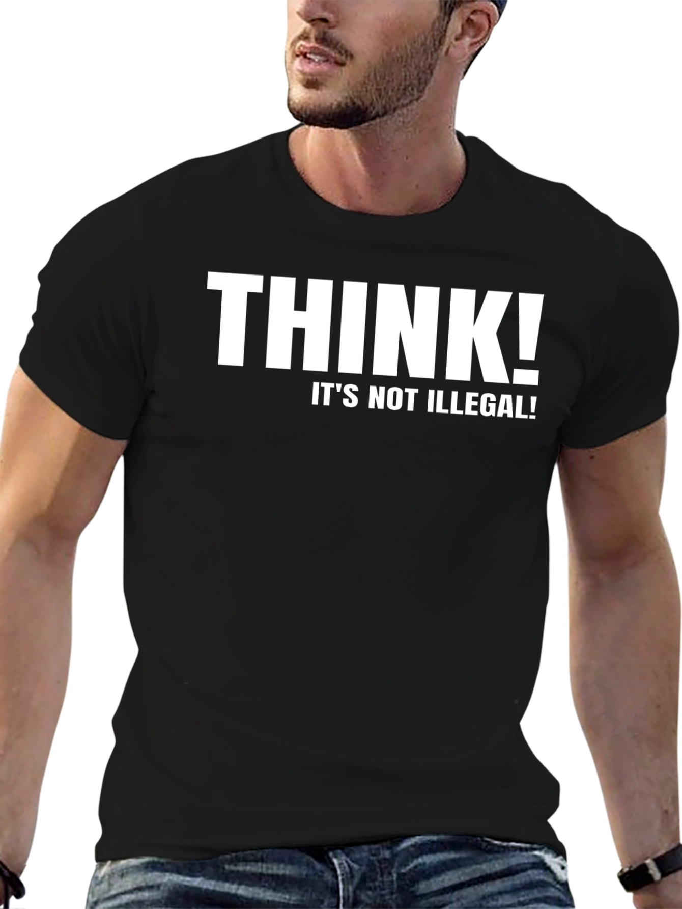 Think! Graphic Tee - Bold Statement T-Shirt