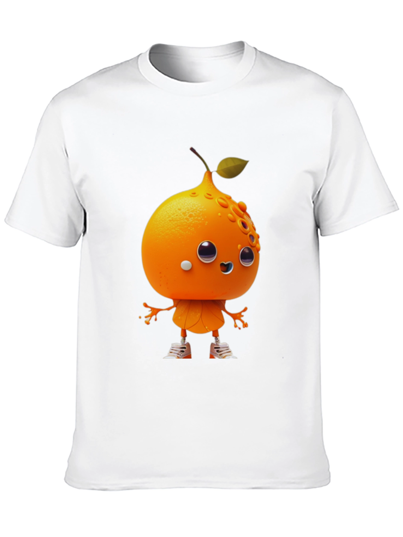 Orange Character Graphic Tee