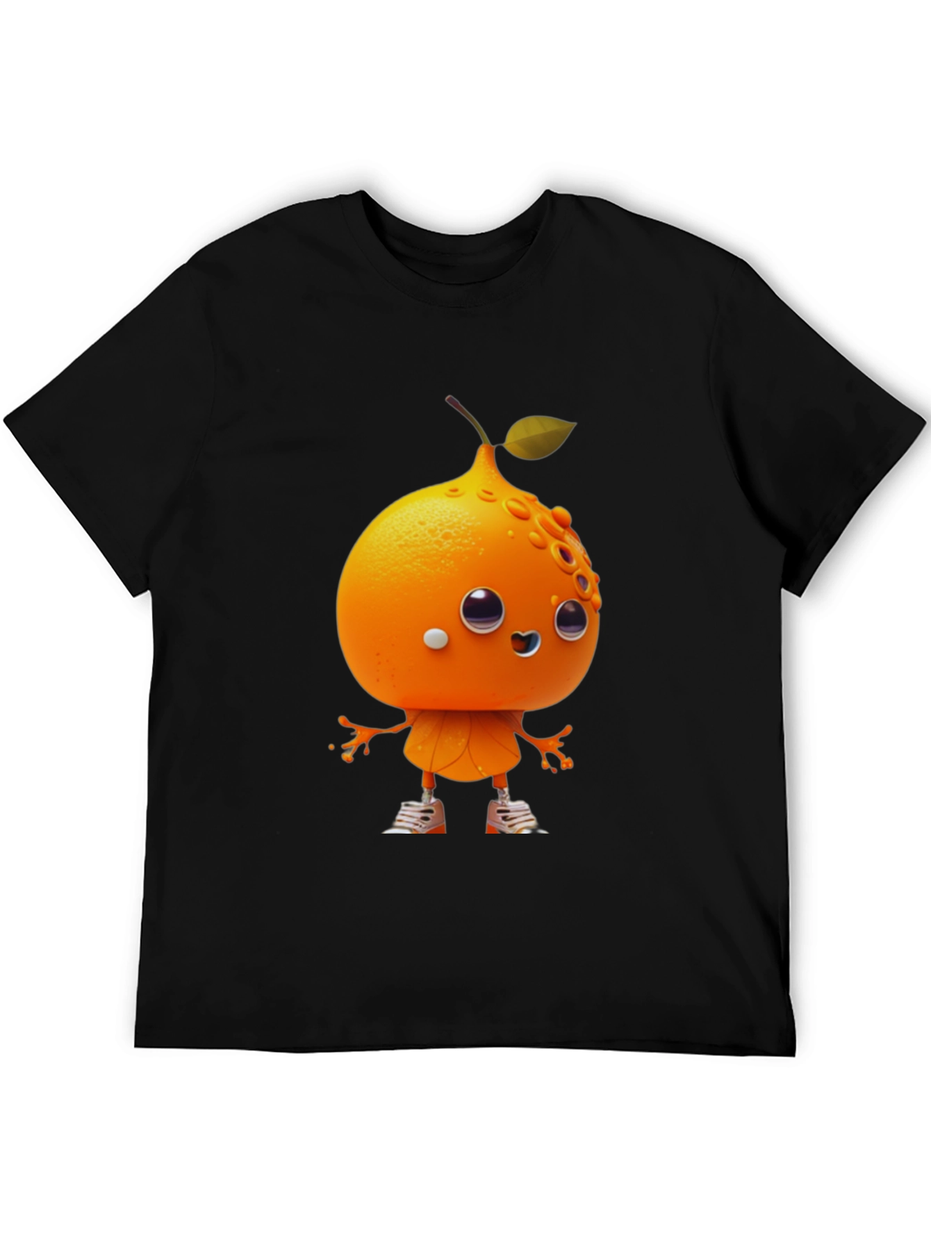 Orange Character Graphic Tee