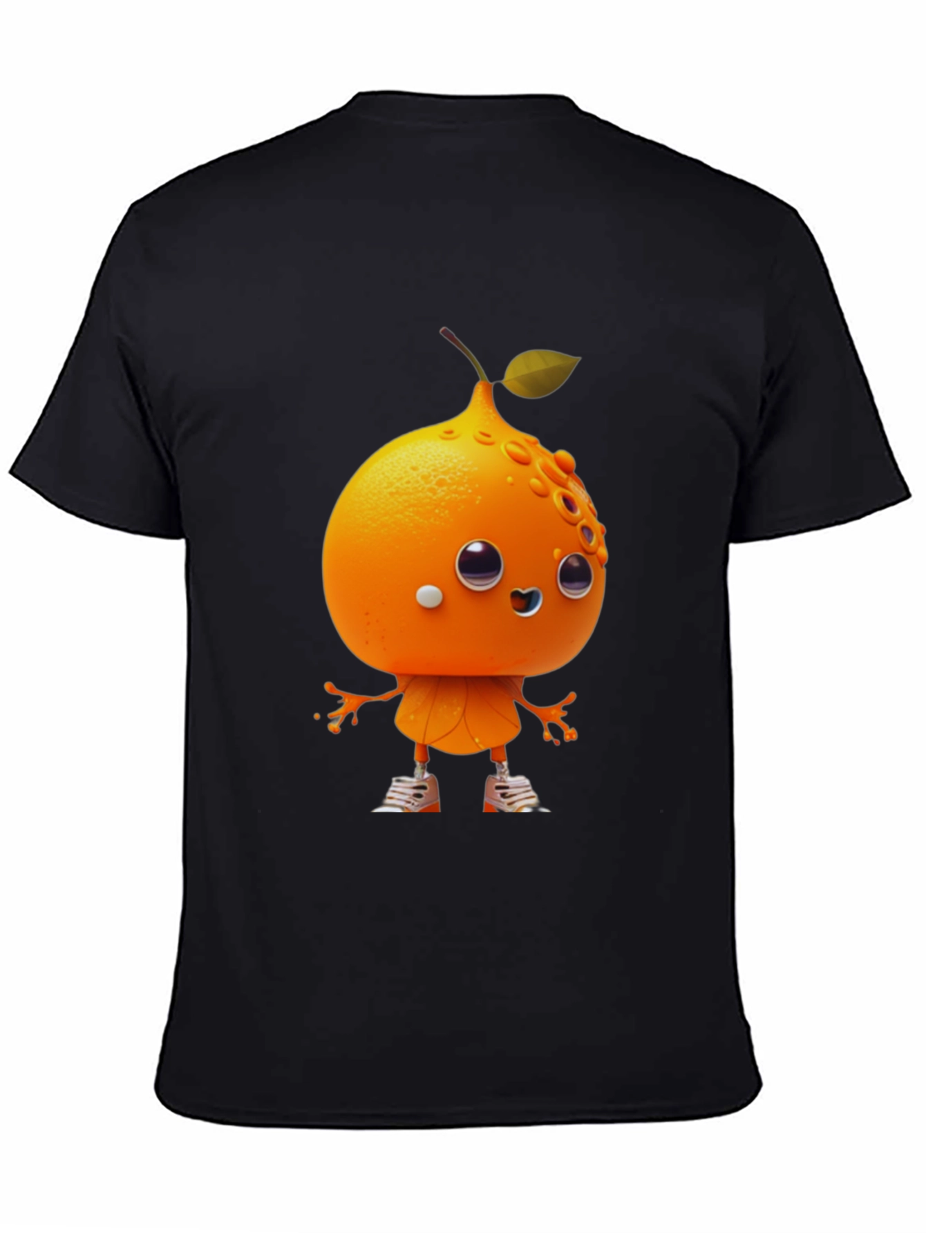 Orange Character Graphic Tee