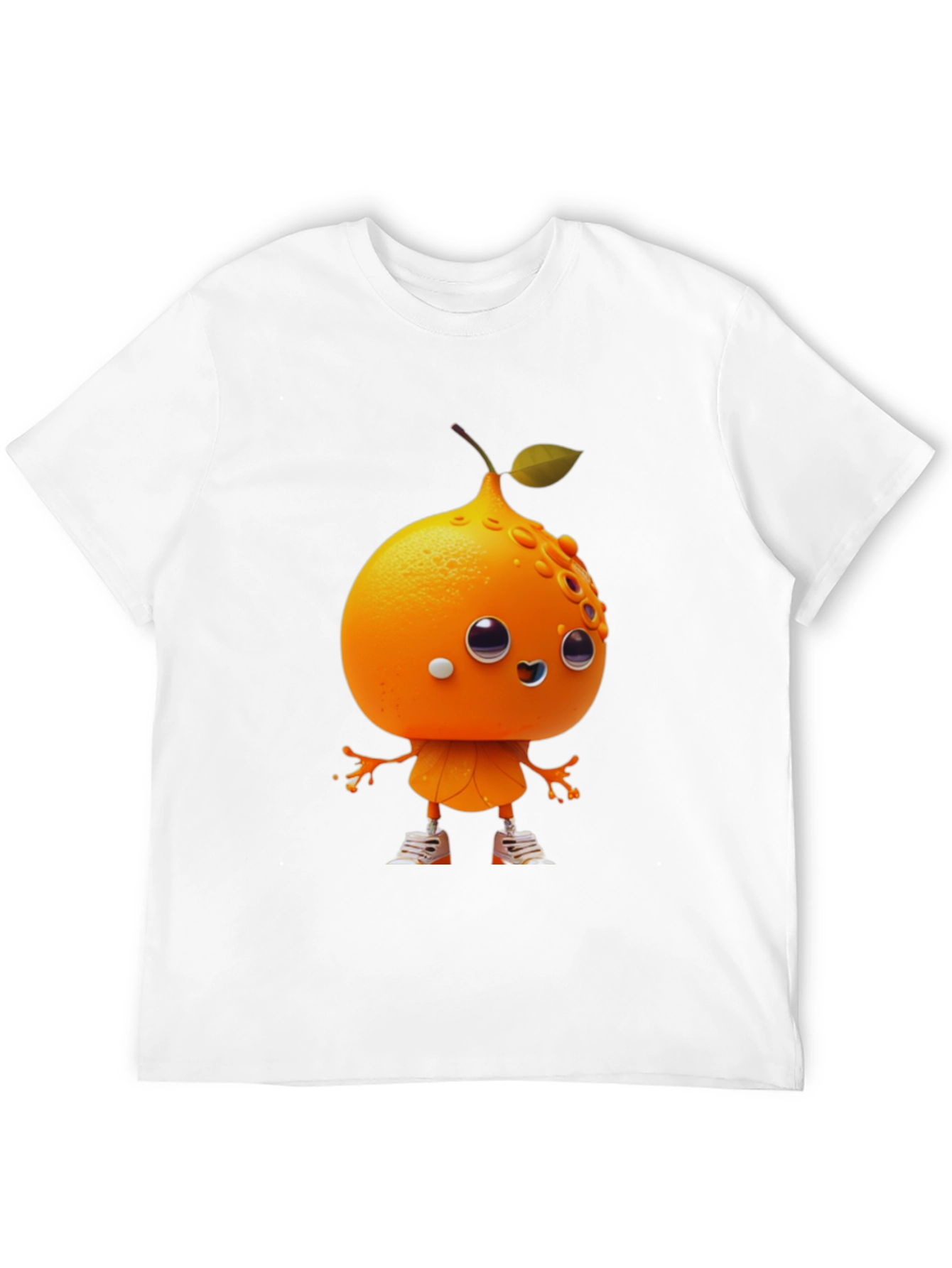 Orange Character Graphic Tee