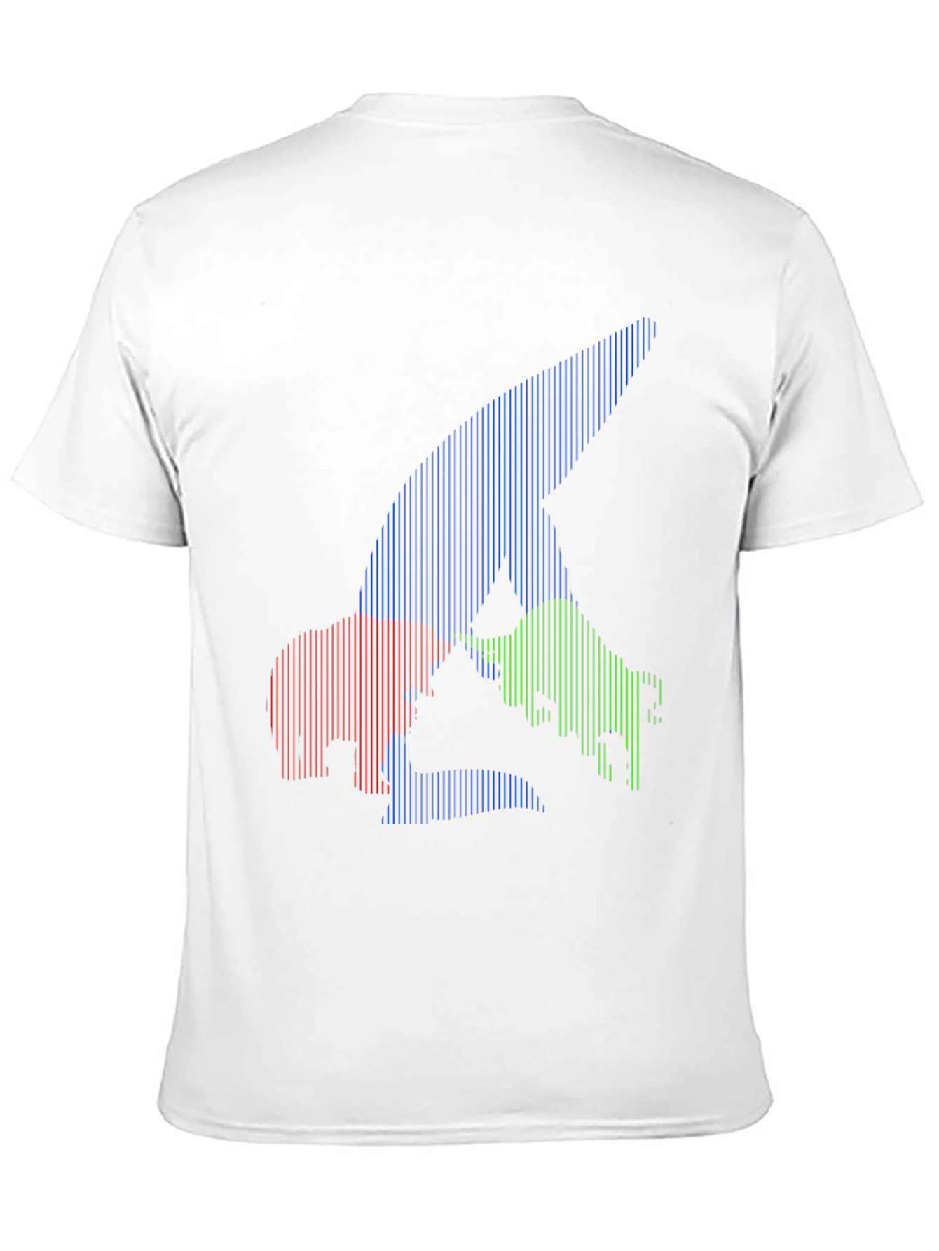 Bull Bear Shark Tee - Unique Striped Graphic