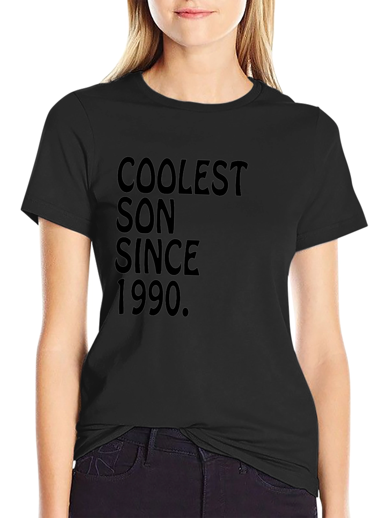 Coolest Son Since 1990 Black Graphic Tee