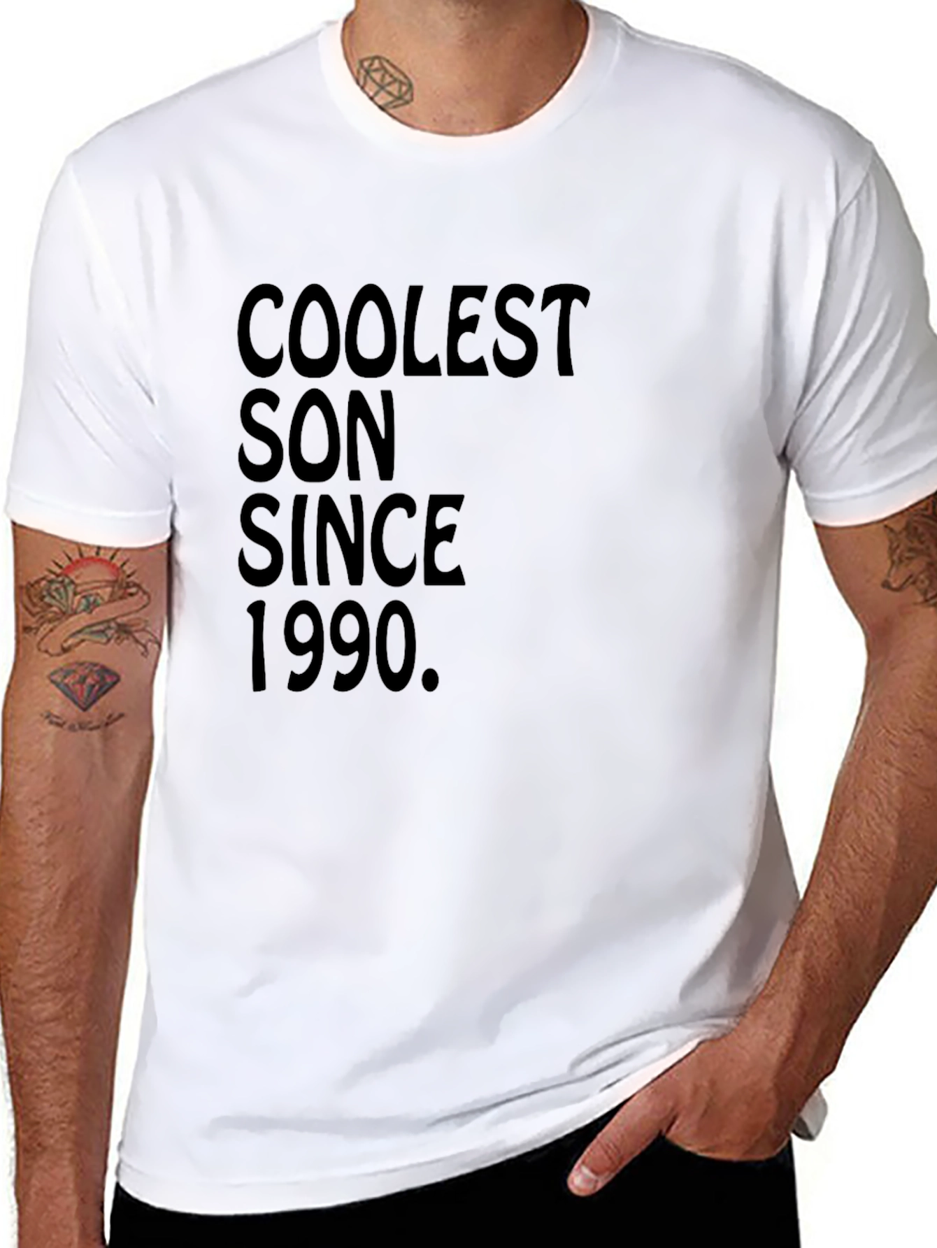 Coolest Son Since 1990 Black Graphic Tee