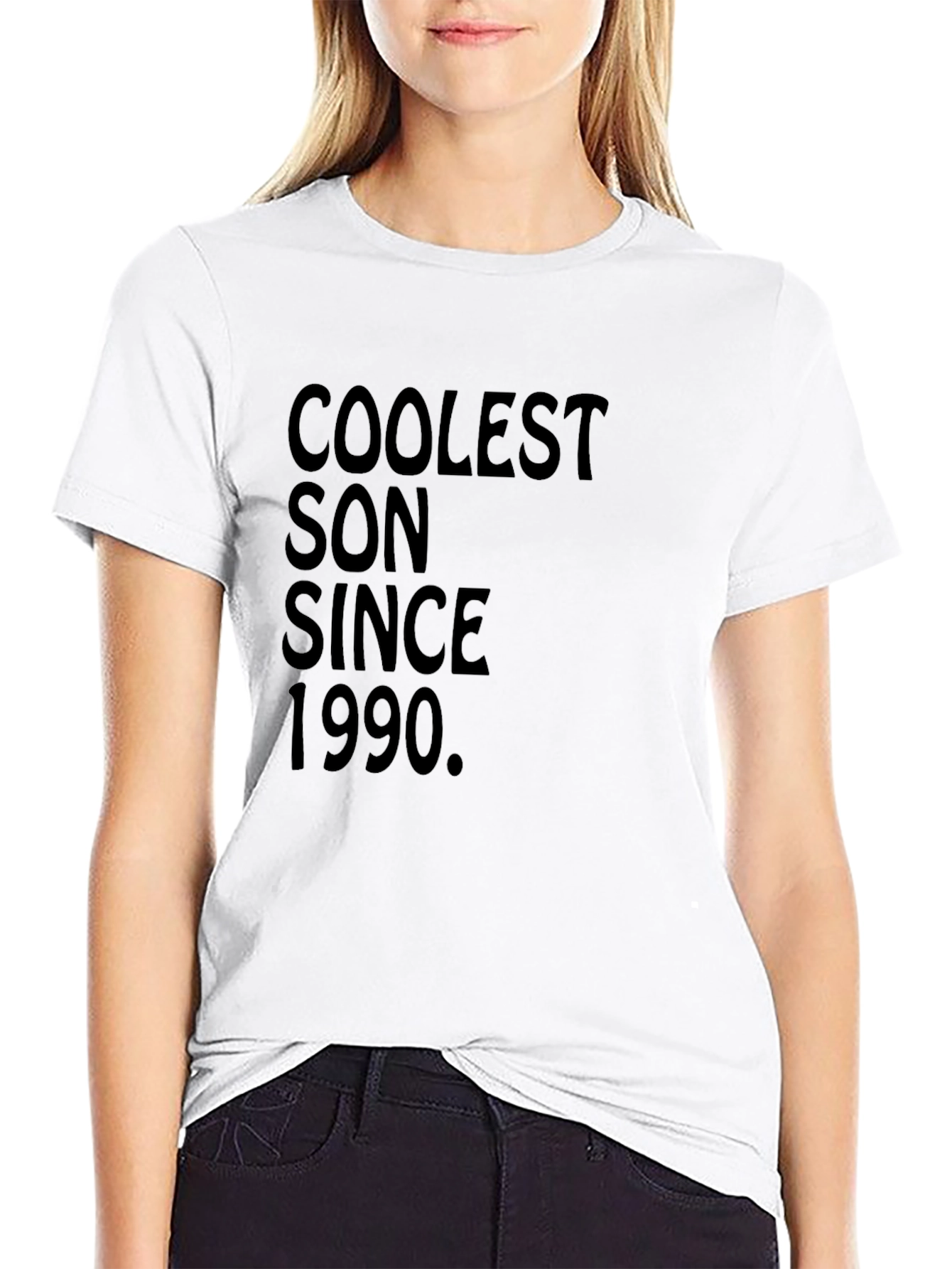 Coolest Son Since 1990 Black Graphic Tee