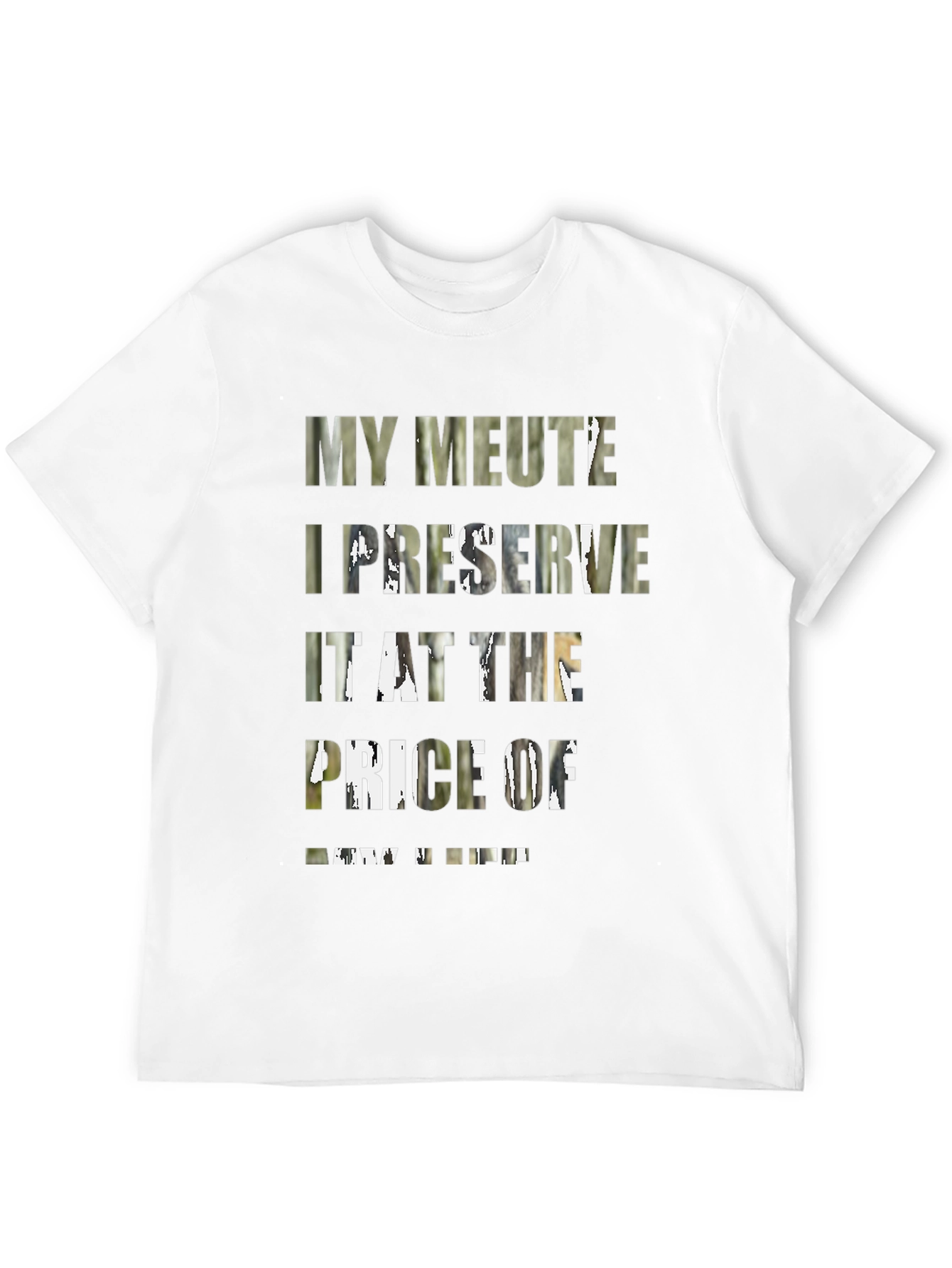 My Meute I Preserve Graphic Black Tee