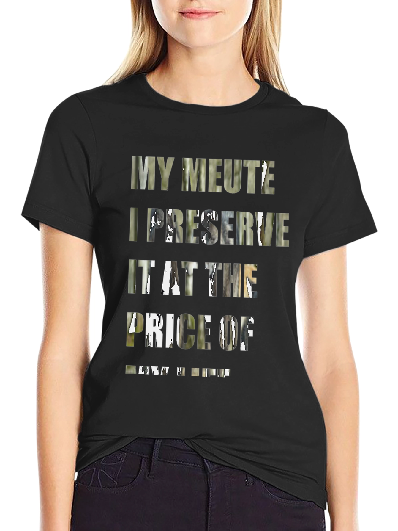 My Meute I Preserve Graphic Black Tee