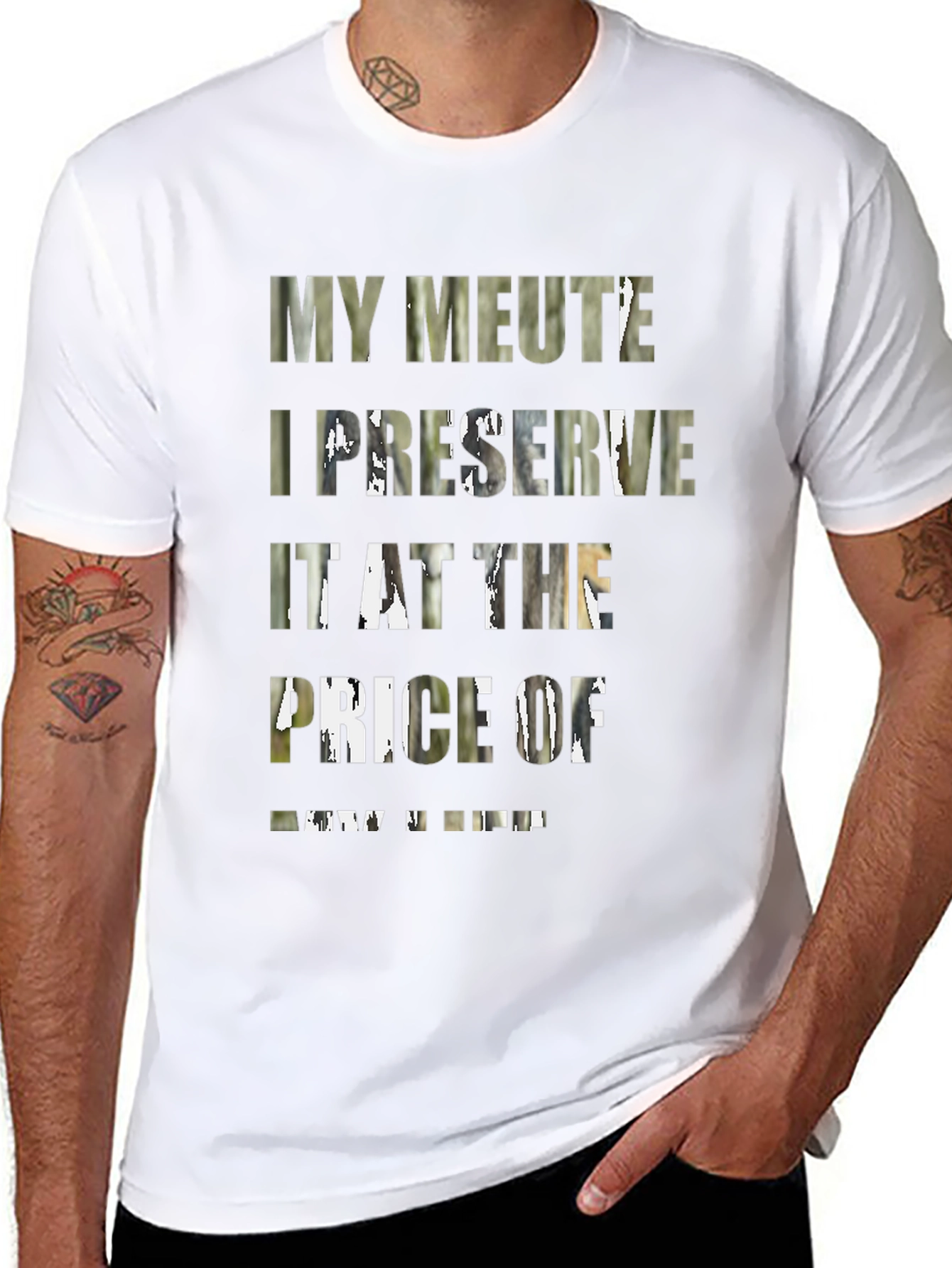 My Meute I Preserve Graphic Black Tee