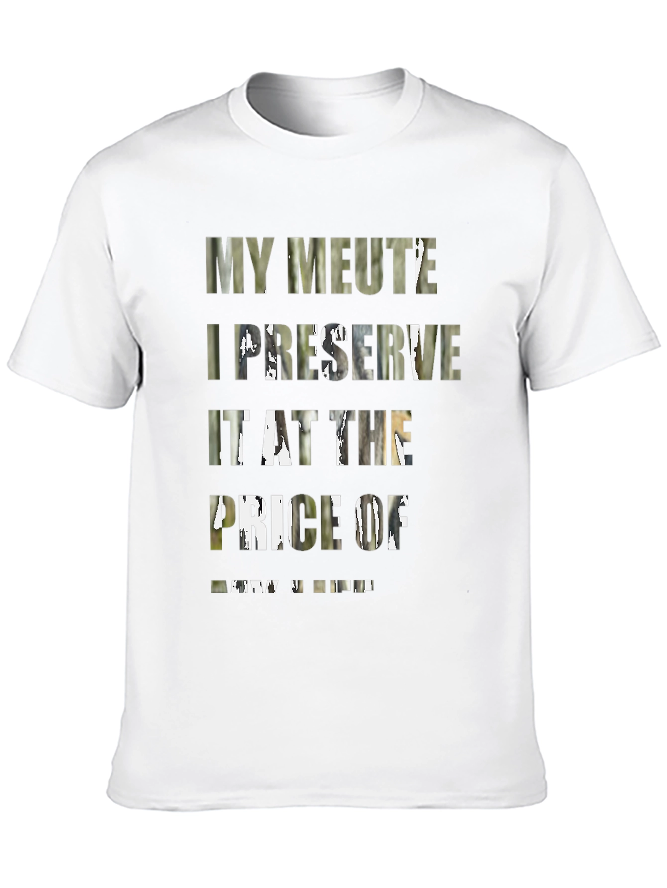 My Meute I Preserve Graphic Black Tee