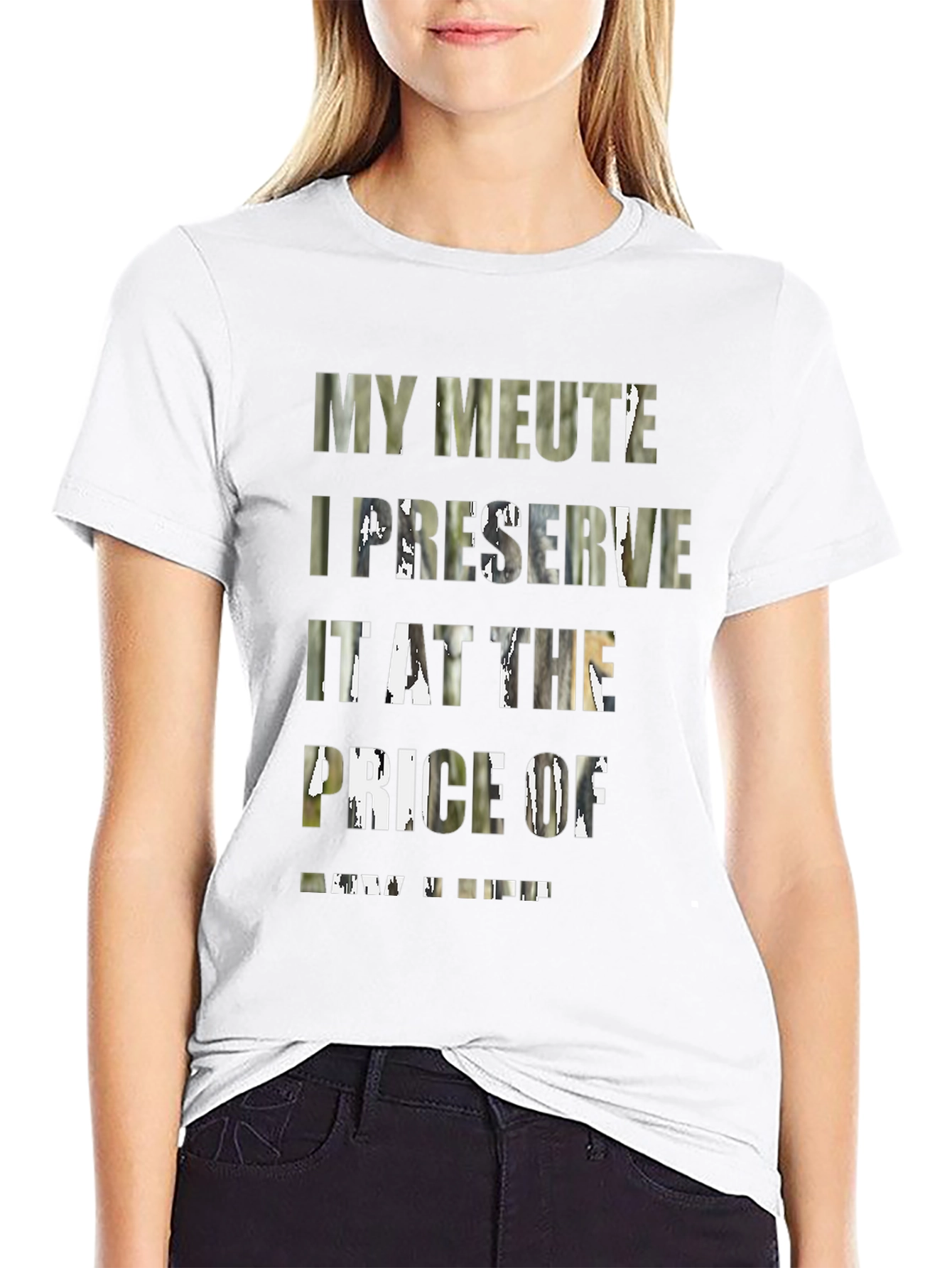 My Meute I Preserve Graphic Black Tee