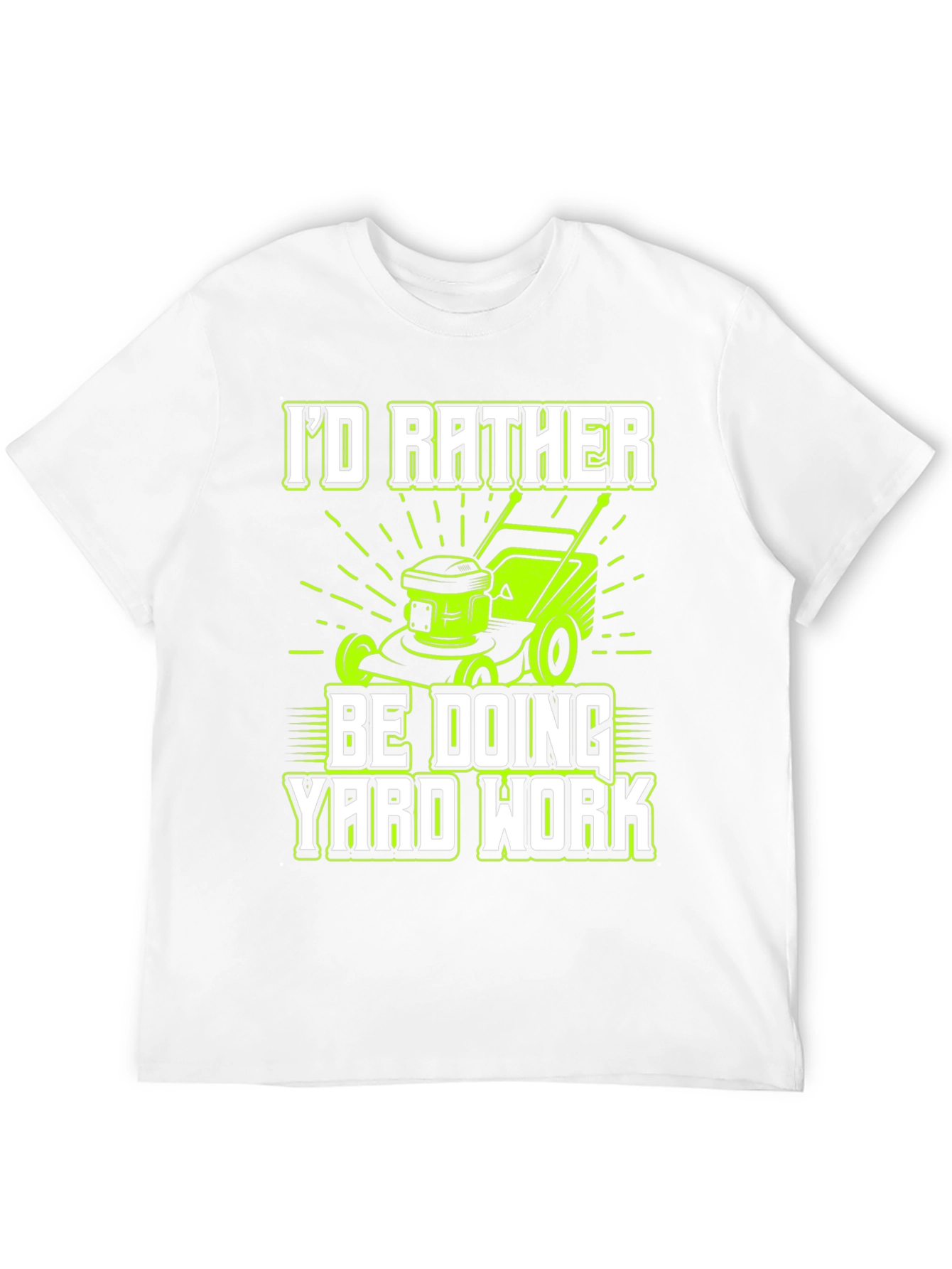 Yard Work T-Shirt - Lawn Mower Graphic Tee