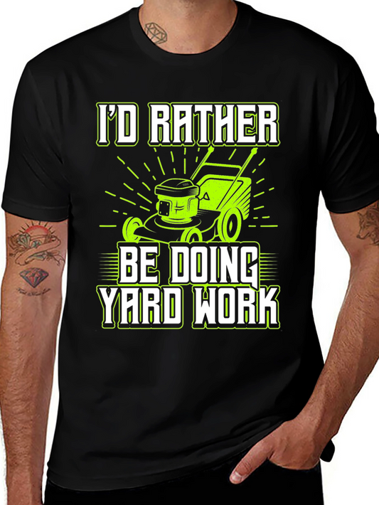 Yard Work T-Shirt - Lawn Mower Graphic Tee