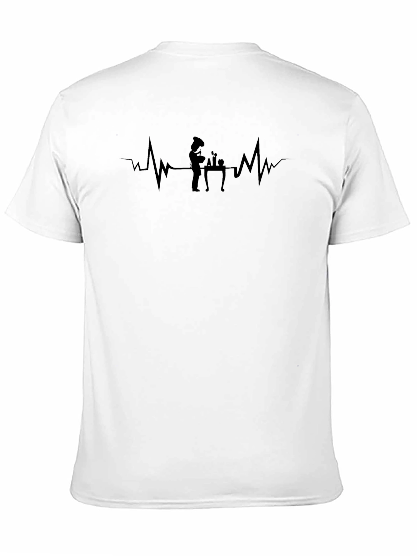 Chef Heartbeat Graphic T-Shirt - Soft Cotton
