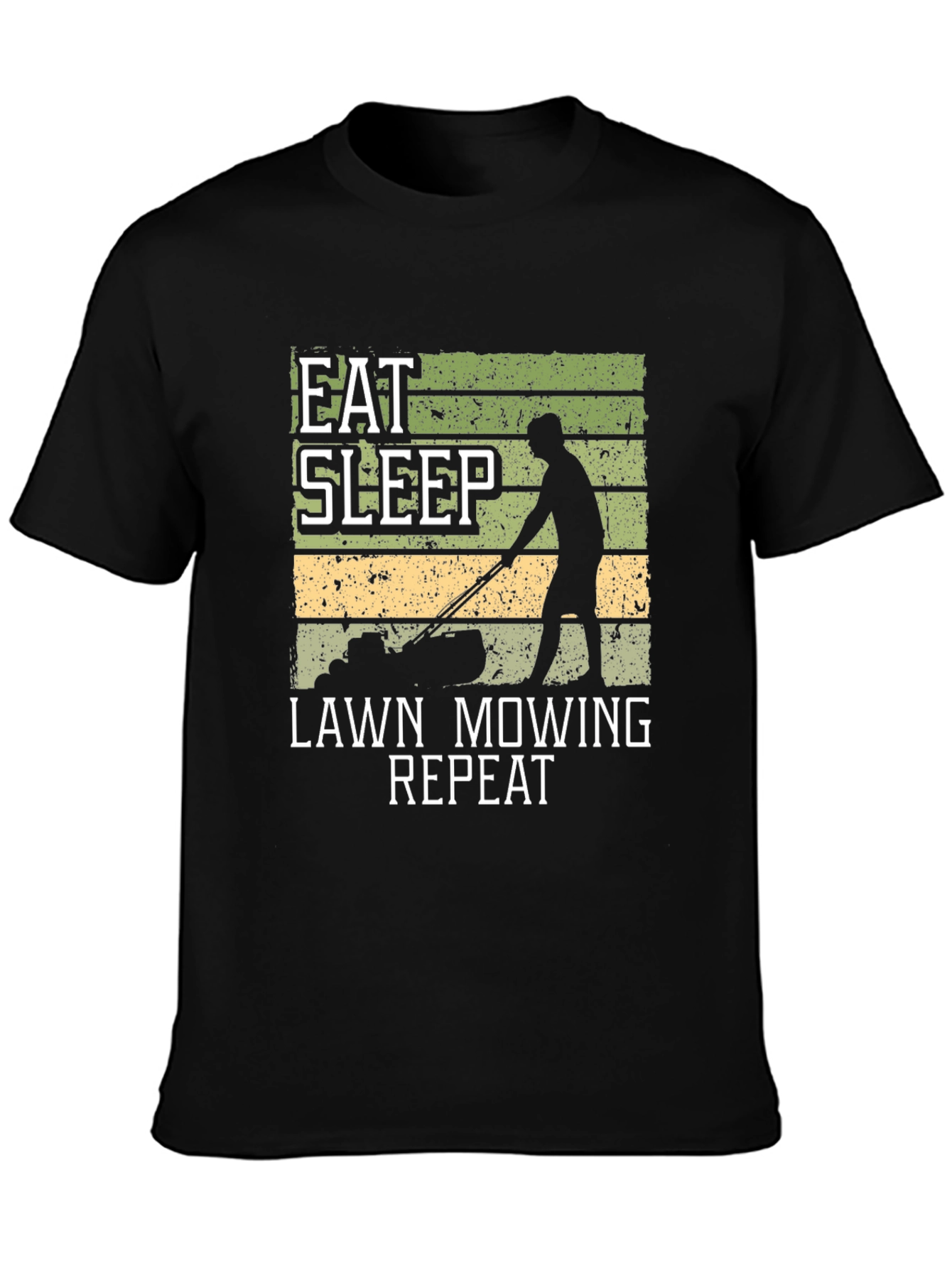 Eat Sleep Lawn Mowing Repeat Graphic Tee