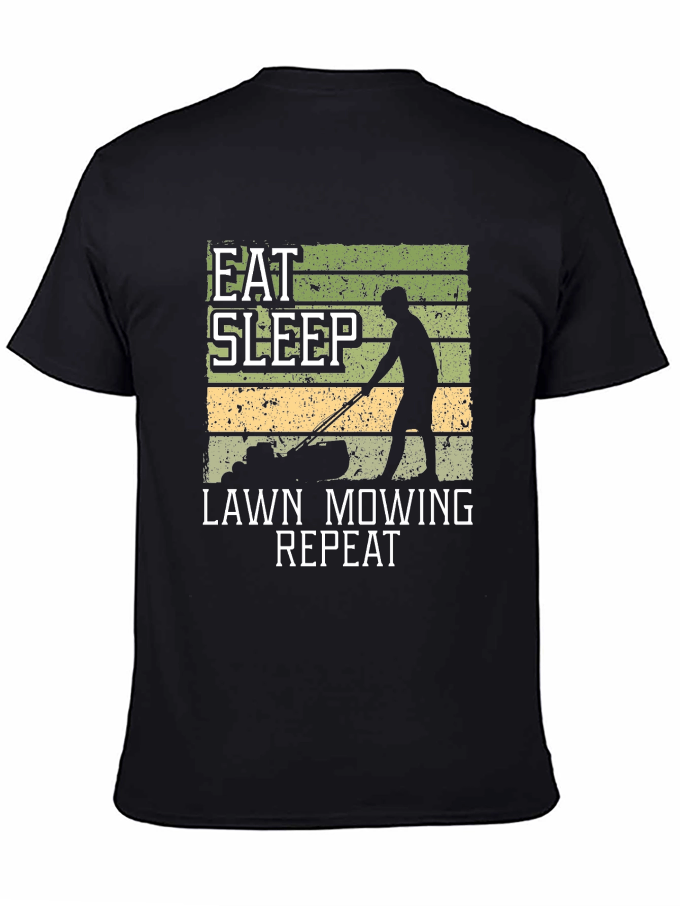 Eat Sleep Lawn Mowing Repeat Graphic Tee