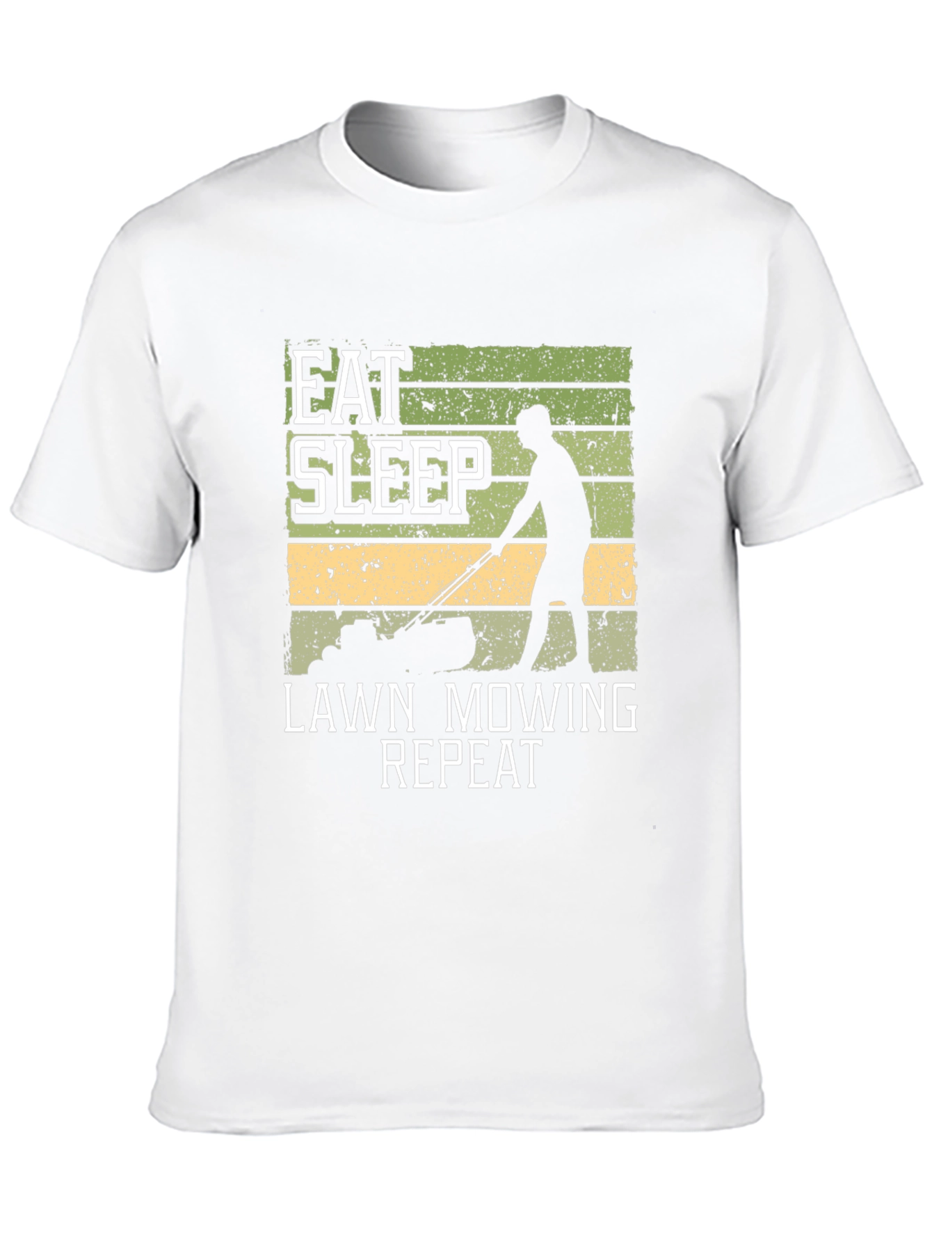 Eat Sleep Lawn Mowing Repeat Graphic Tee