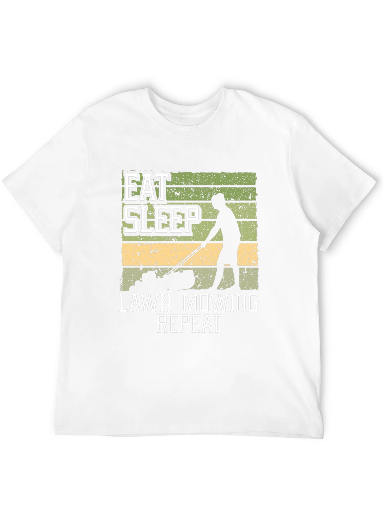 Eat Sleep Lawn Mowing Repeat Graphic Tee