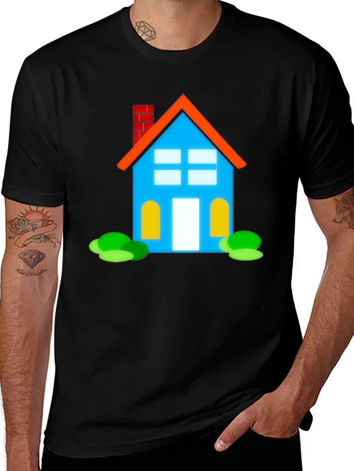 Fun House Graphic Tee - Black