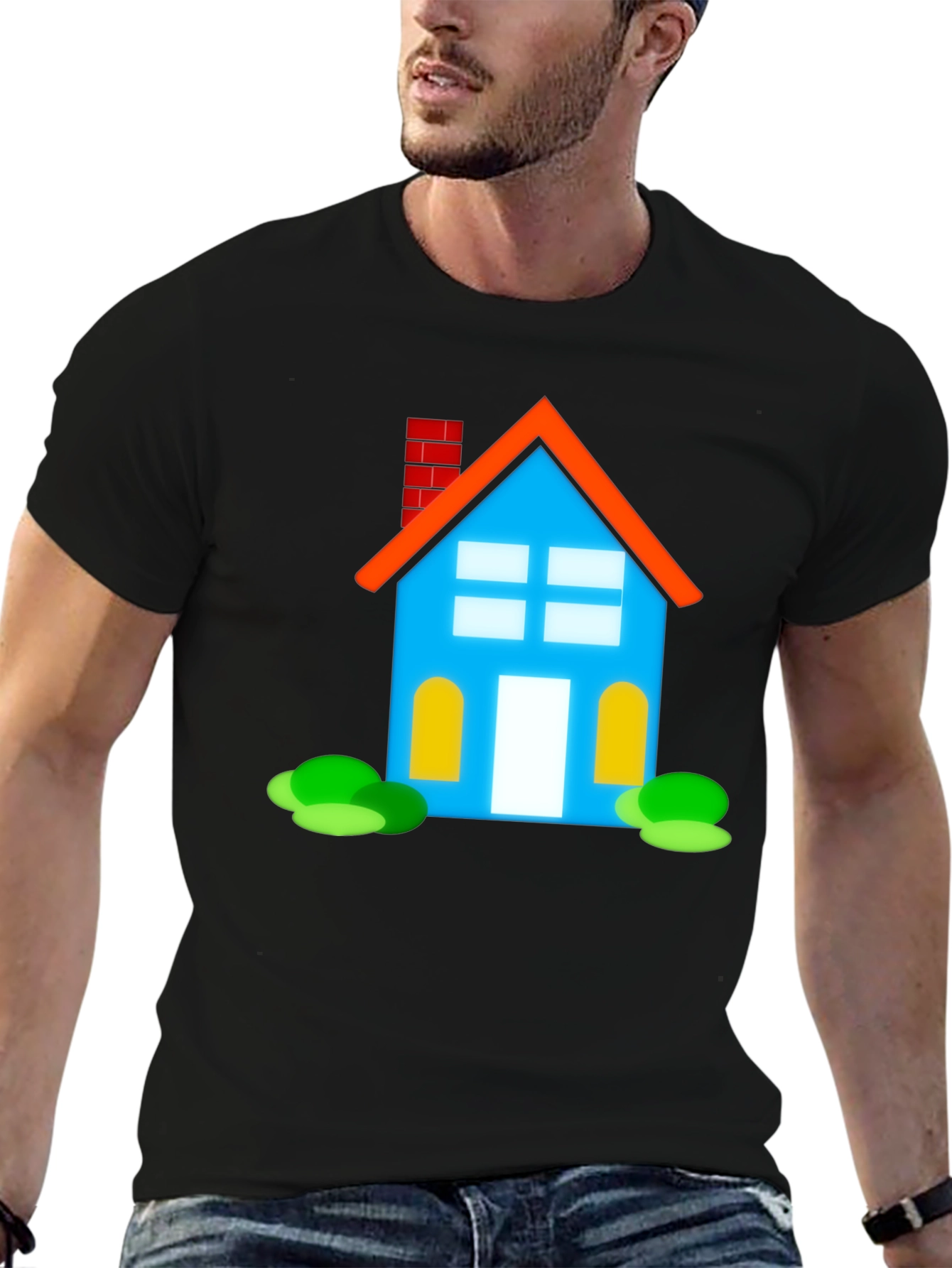 Fun House Graphic Tee - Black