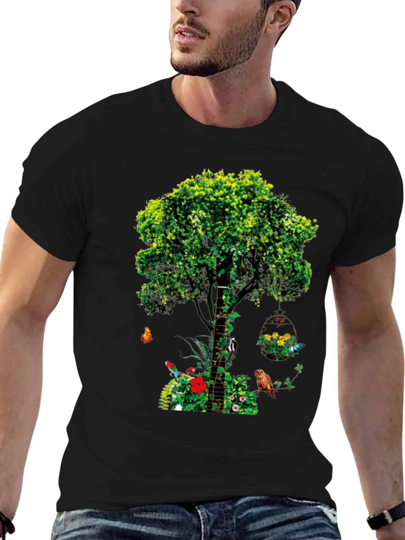 Nature Tree Graphic Tee - Unique Design