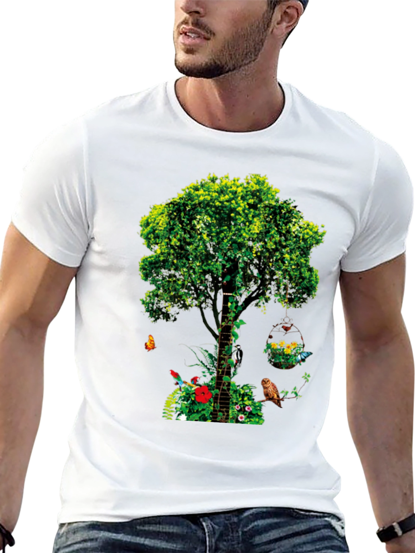 Nature Tree Graphic Tee - Unique Design