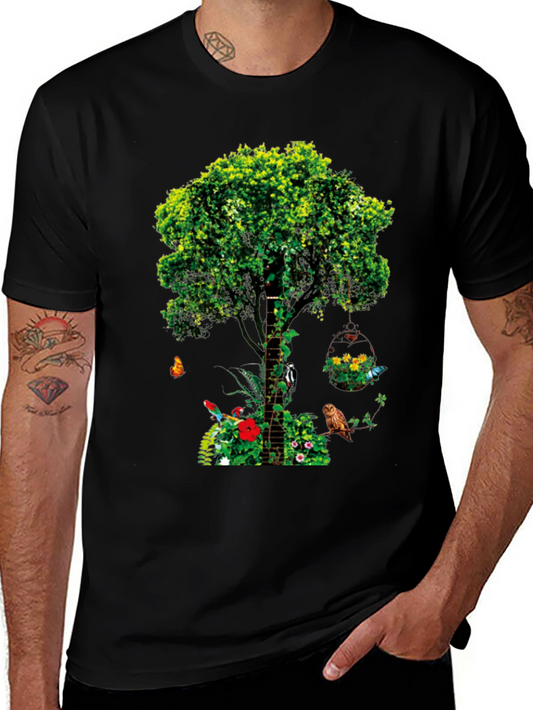 Nature Tree Graphic Tee - Unique Design