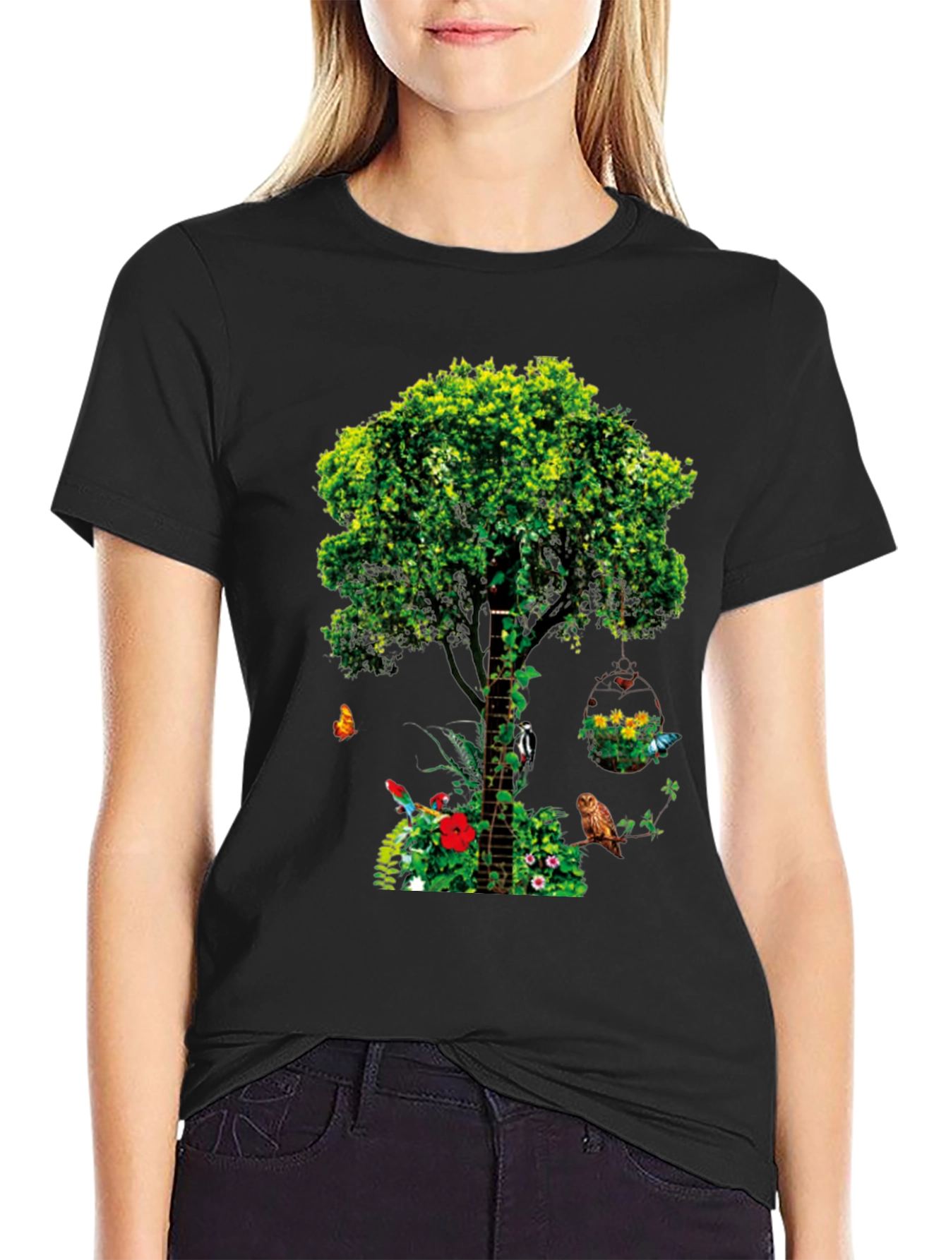 Nature Tree Graphic Tee - Unique Design