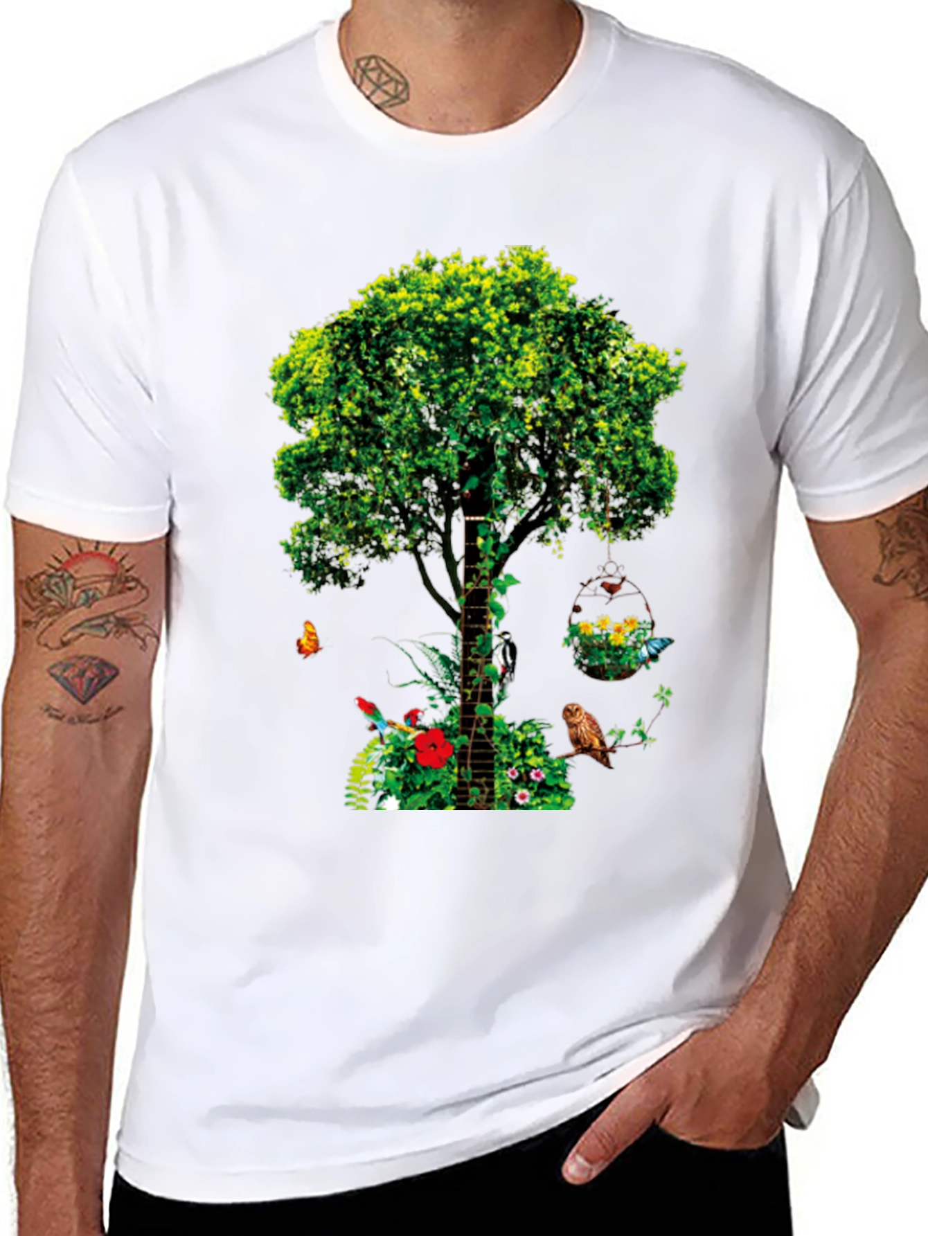 Nature Tree Graphic Tee - Unique Design