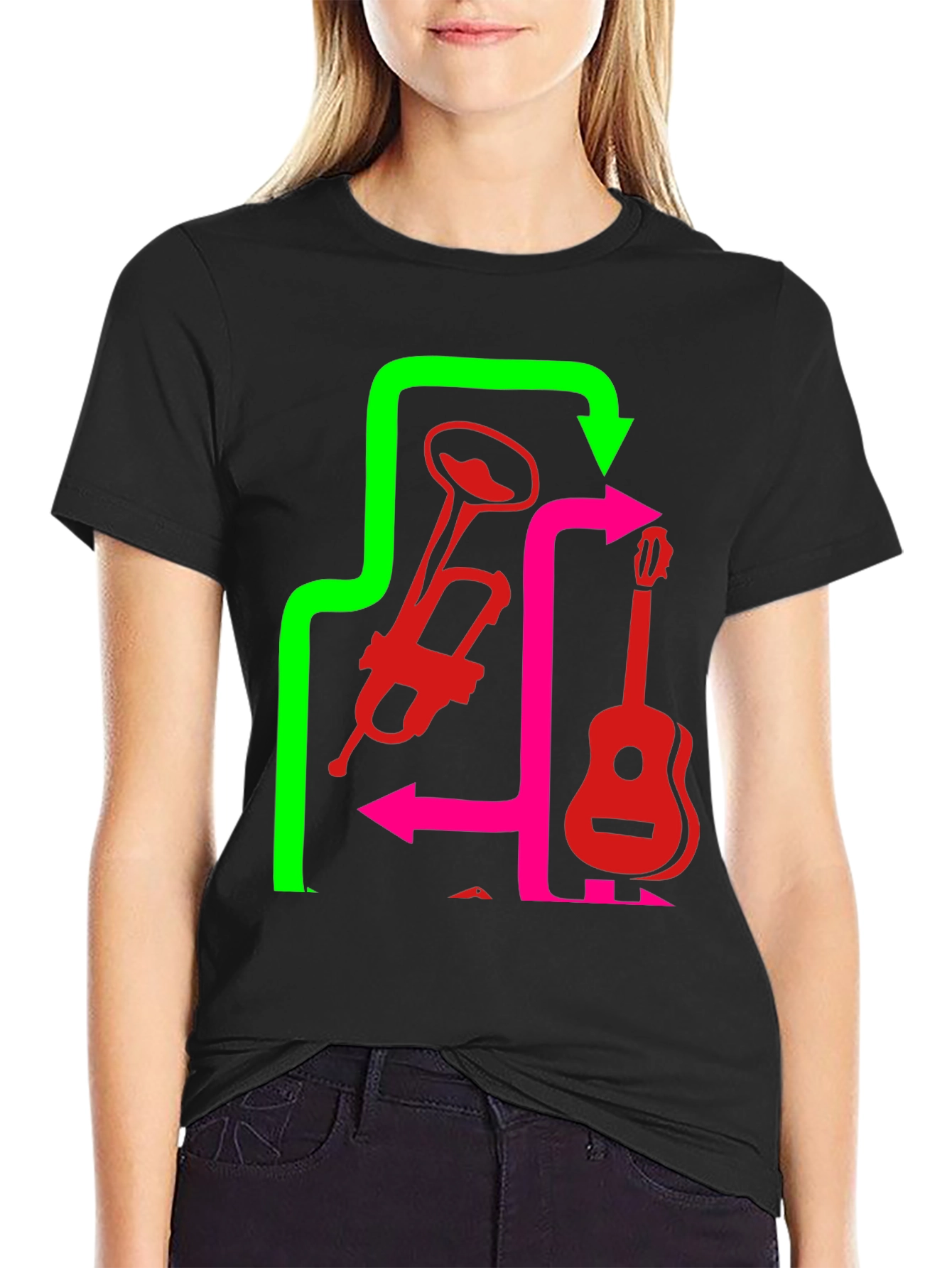Musical Instrument Arrow T-Shirt