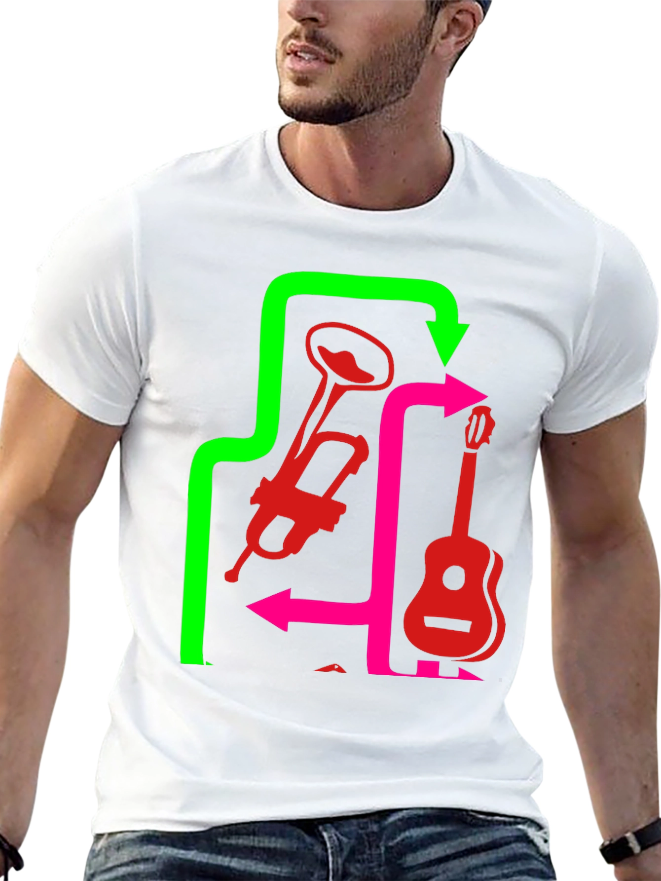 Musical Instrument Arrow T-Shirt