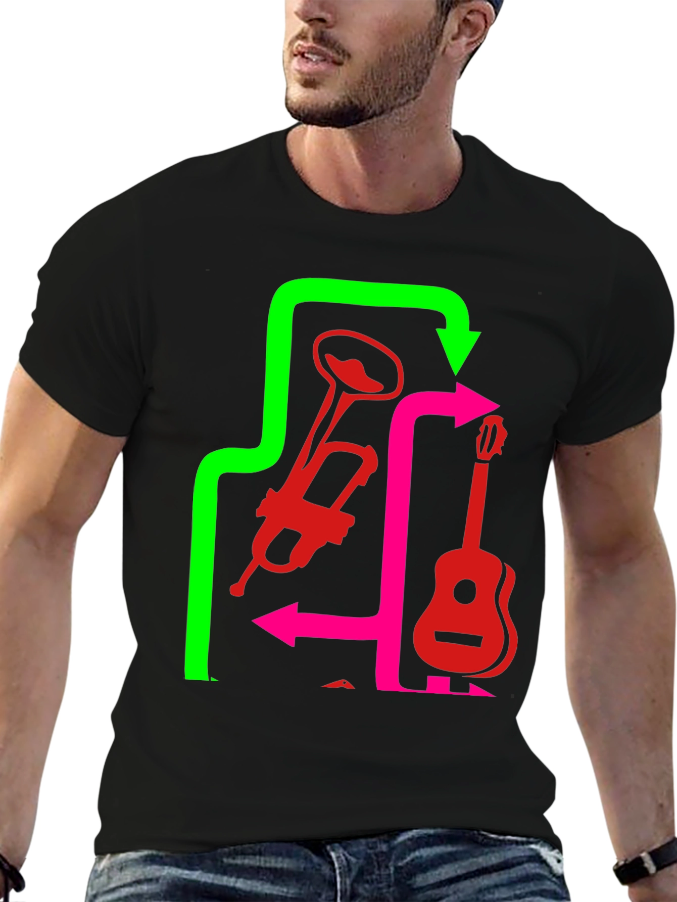 Musical Instrument Arrow T-Shirt