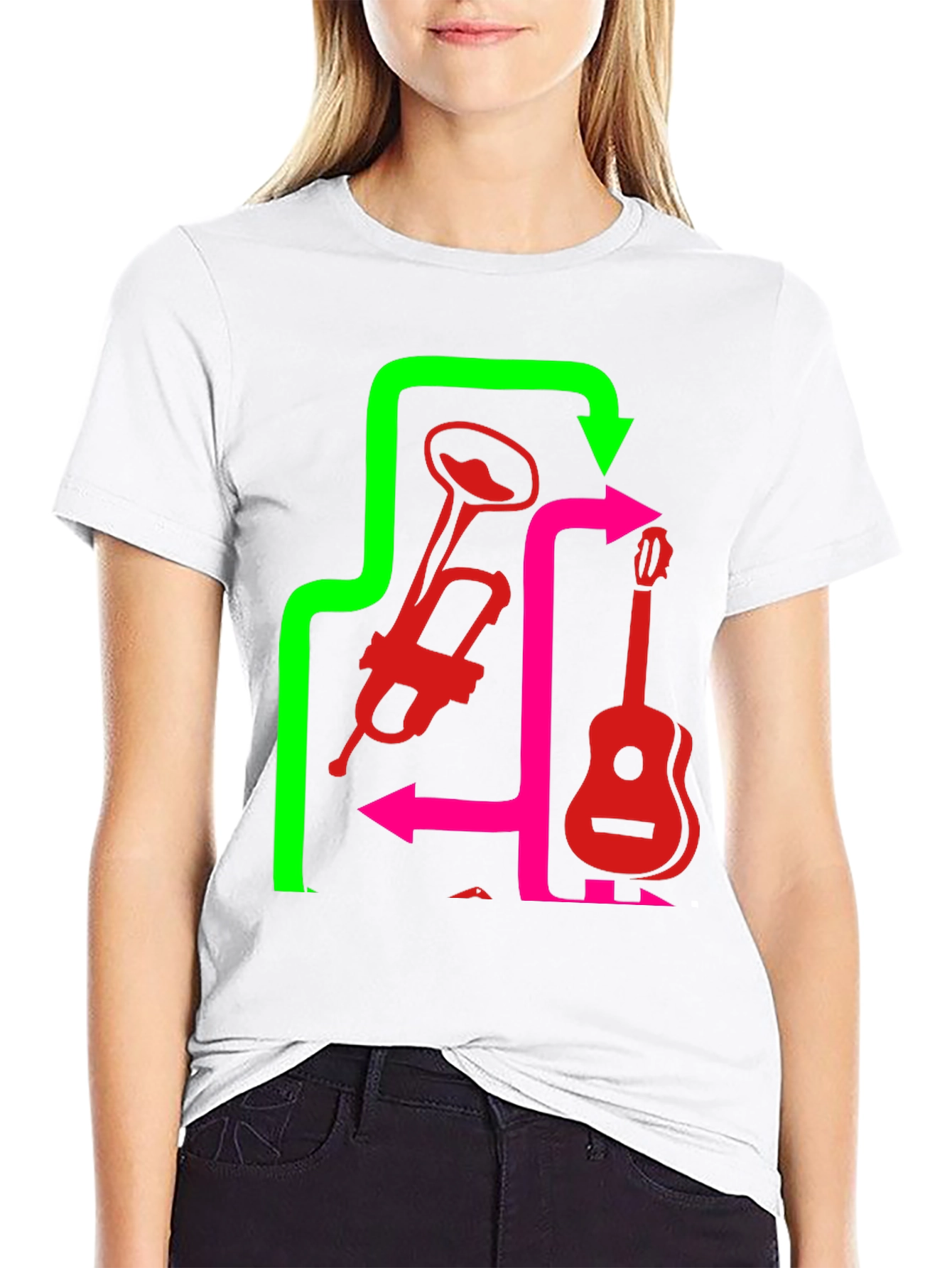 Musical Instrument Arrow T-Shirt
