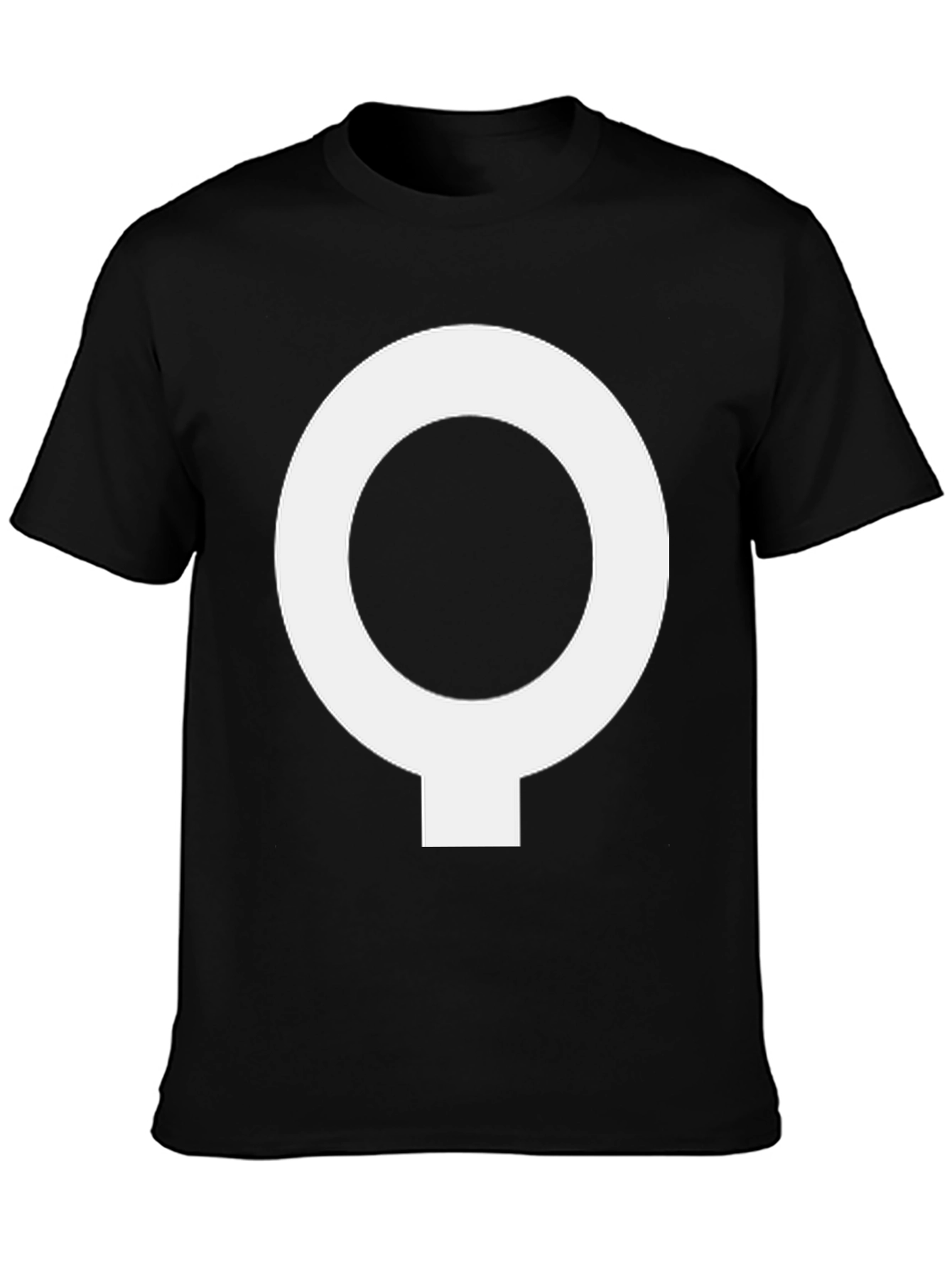 Unique Symbol Black T-Shirt | Casual Wear