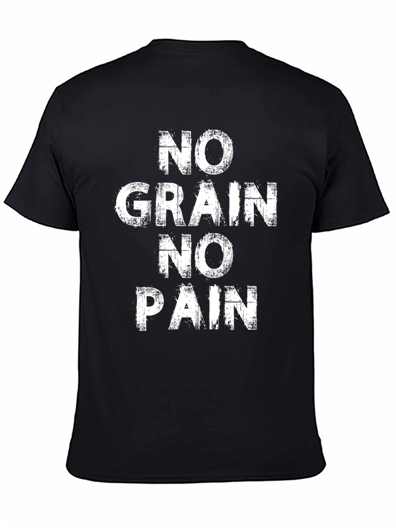 No Grain No Pain Graphic Tee - Black
