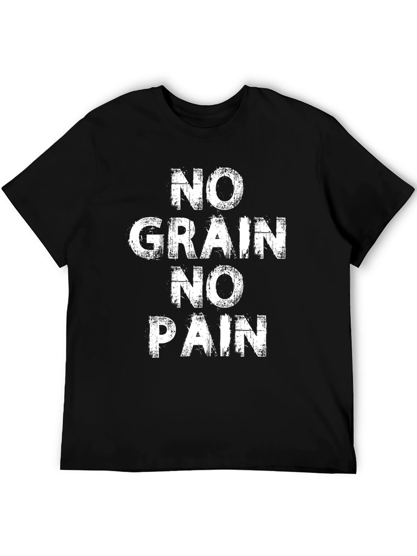 No Grain No Pain Graphic Tee - Black