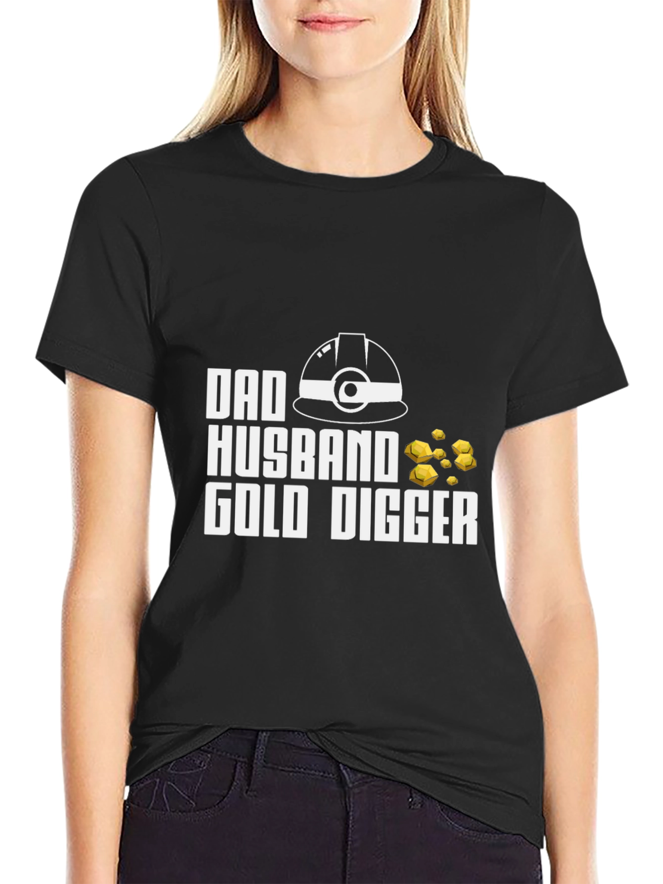 Dad Husband Gold Digger Graphic T-Shirt