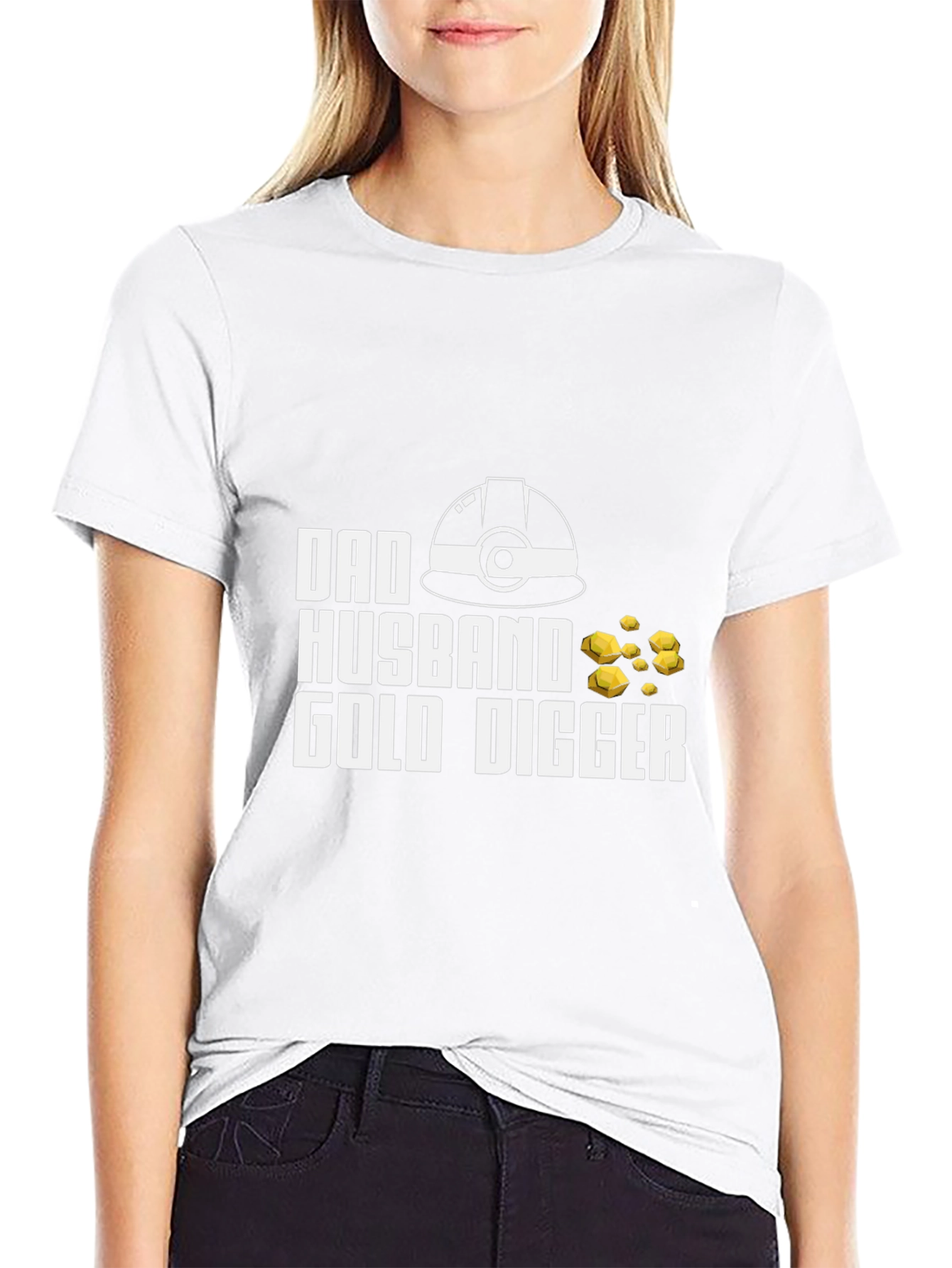 Dad Husband Gold Digger Graphic T-Shirt