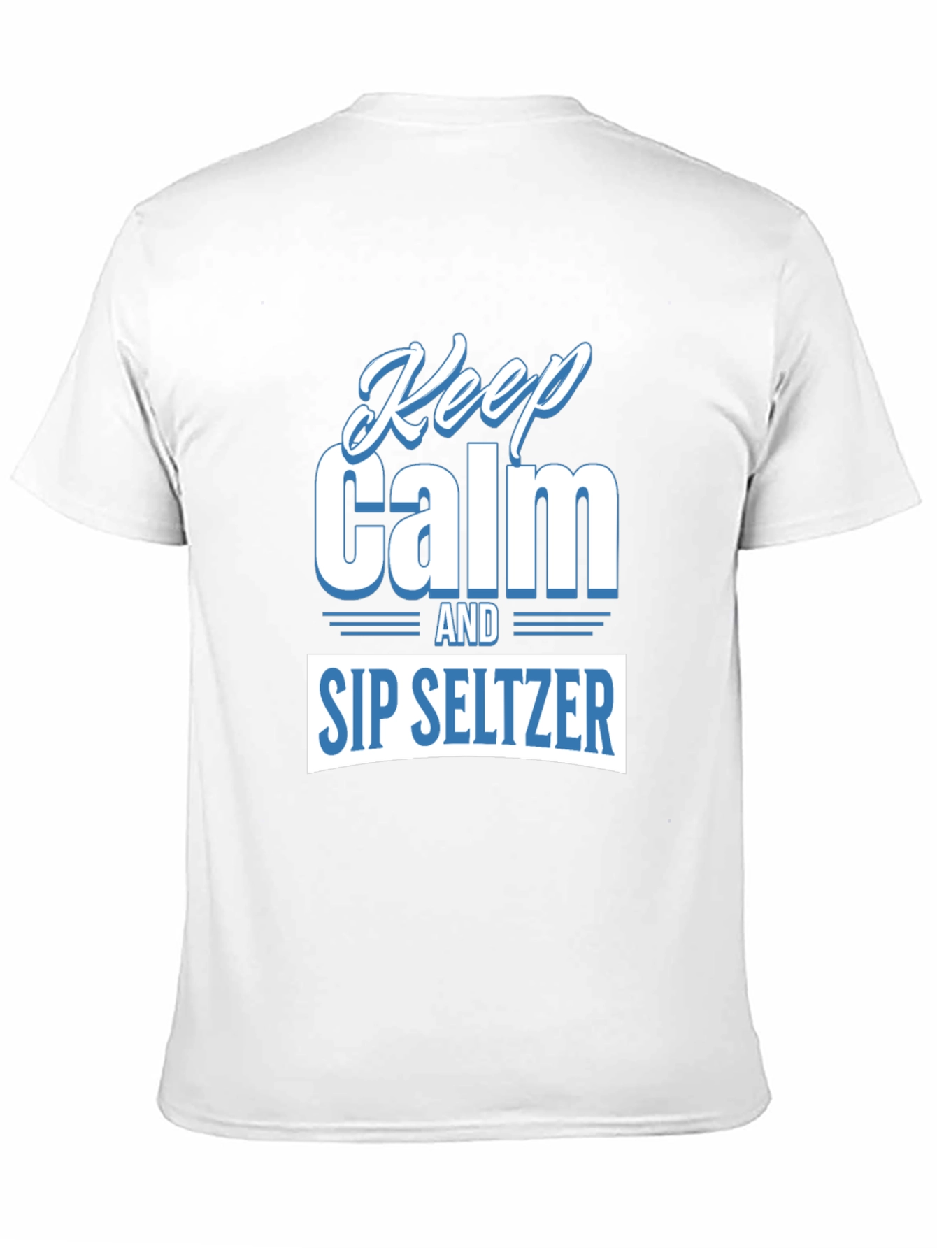 Keep Calm and Sip Seltzer Black T-Shirt