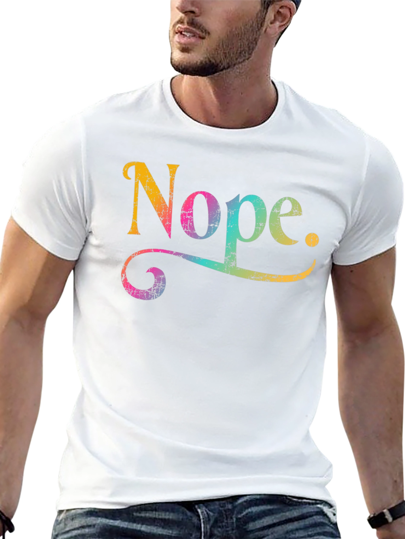 Nope Graphic Tee - Trendy Casual Wear